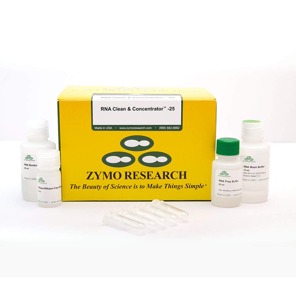 Zymo Research RNA Clean & Concentrator-25 Kit | 50 Preps | High-Purity RNA Extraction for PCR, NGS & Molecular Biology Research