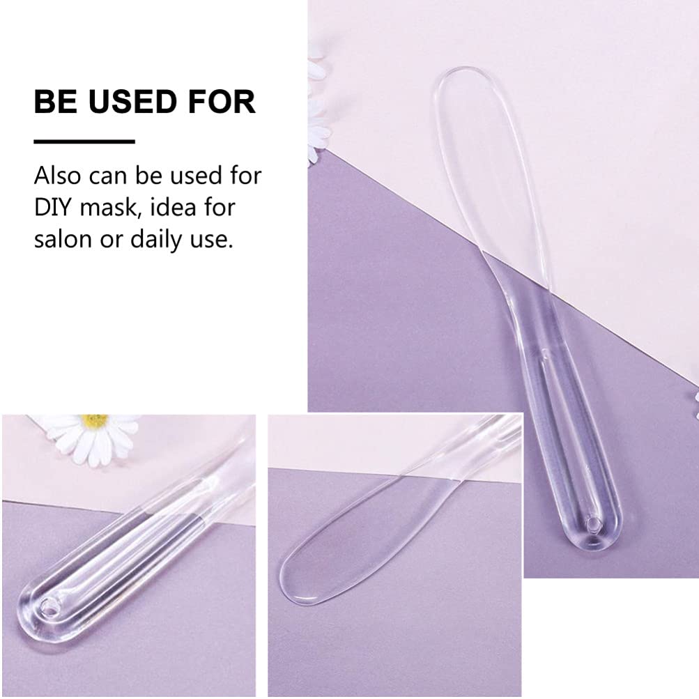 4Pcs Thickened Plastic Makeup Spatula Set - Face Mask Applicator, DIY Cosmetic Tool, Cream Spreader for Skincare & Beauty Routine - Perfect for Facial Masks, Cream Application & At-Home Spa Treatments