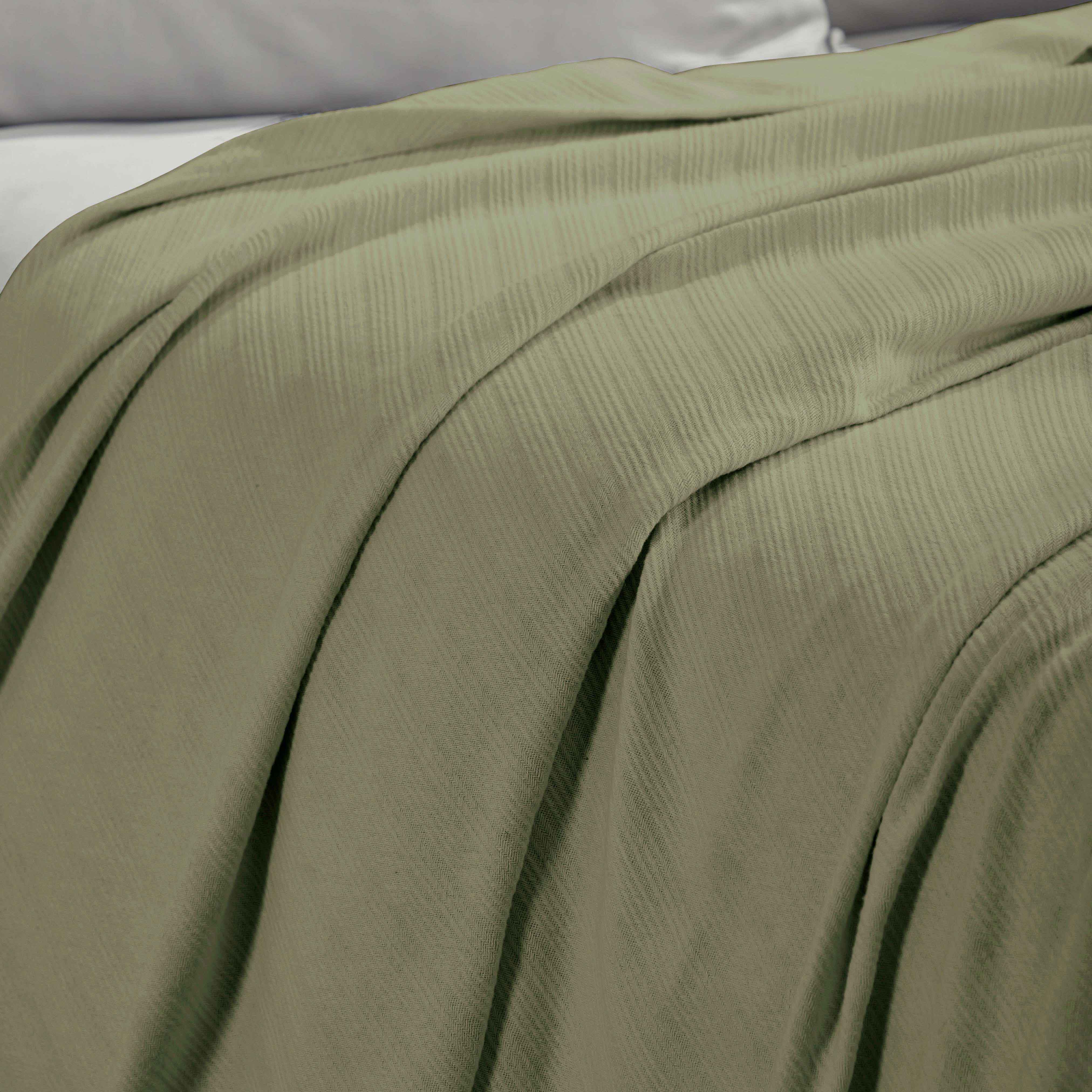 Premium Milan Cotton Textured Striped Lightweight Woven Blanket - Soft & Breathable Throw for Sofa, Bed, Picnic & Outdoor Use