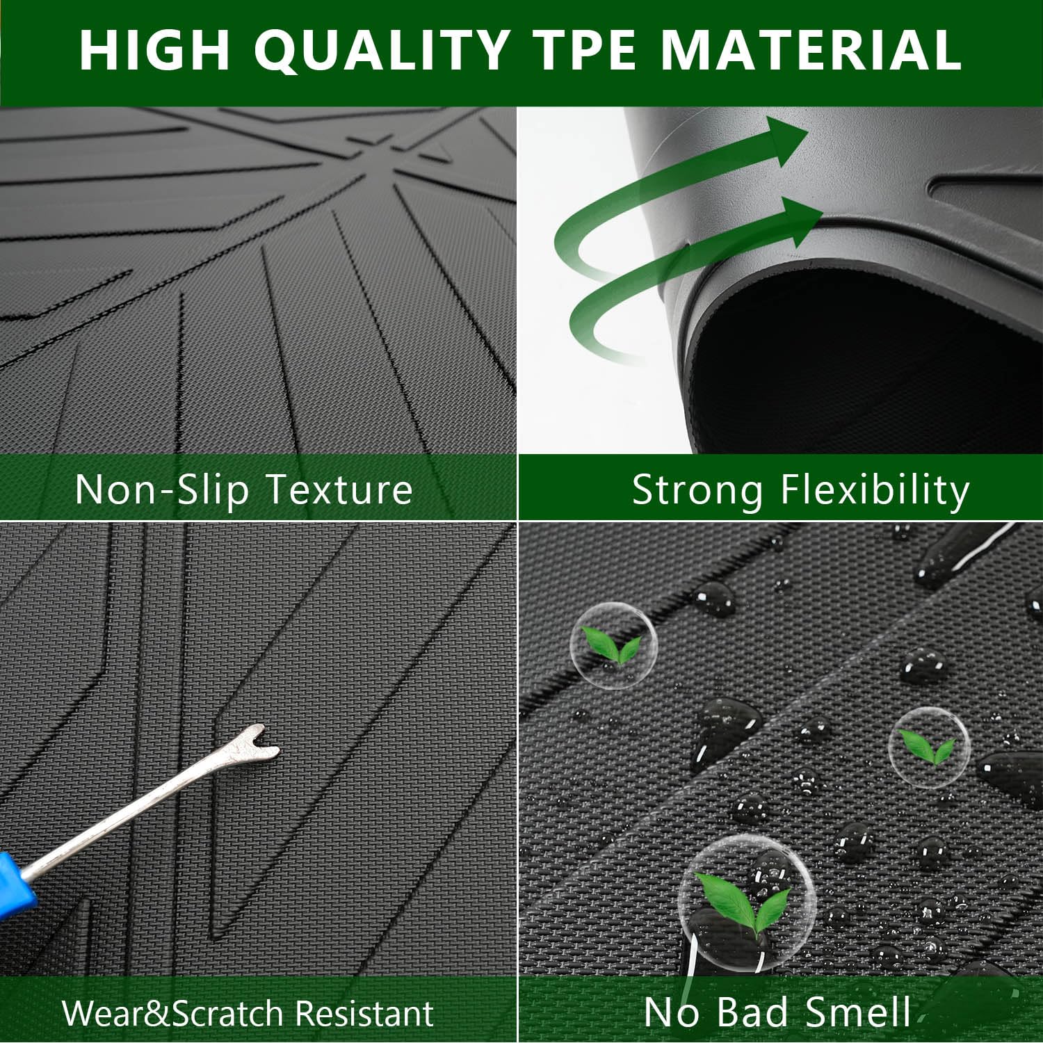 5.3Ft Heavy Duty Bed Mat for 2017-2025 Honda Ridgeline Truck | Non-Slip Cargo Liner Replacement | Perfect for Camping, Hauling & Outdoor Adventures