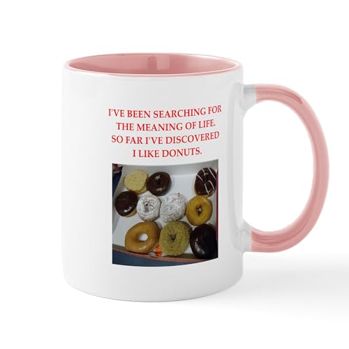 White/Pink Inside - Donuts Mugs