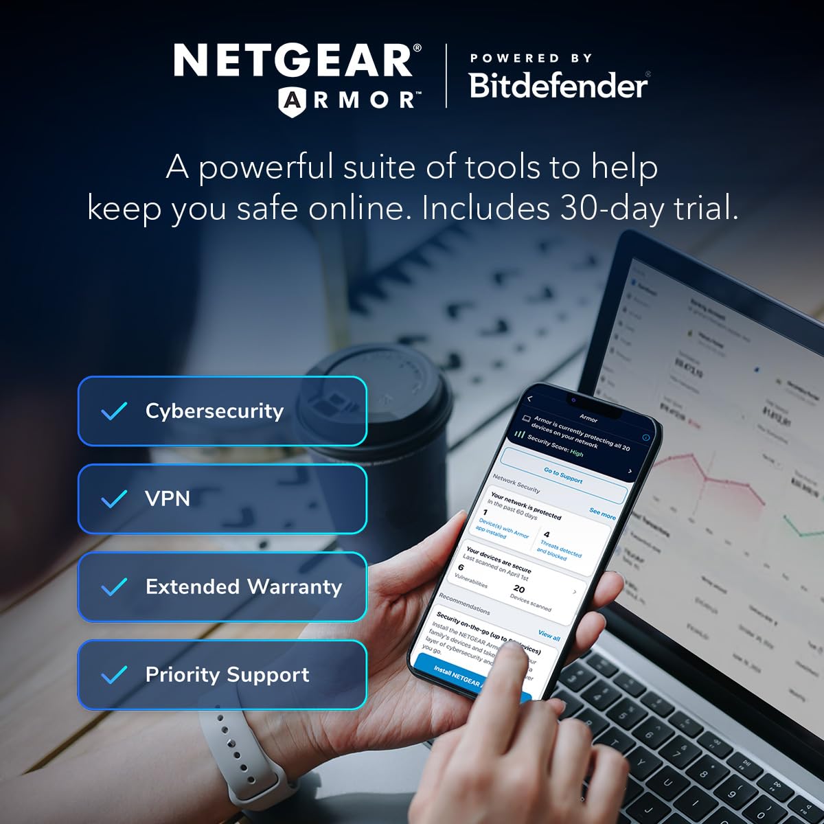 NETGEAR Nighthawk RAXE500 AXE11000 Tri-Band WiFi 6E Router - 12-Stream Gigabit Wireless (Up to 10.8Gbps) with 6GHz Band | 3,500 sq ft Coverage for 60+ Devices | Advanced Security Features | Perfect for 4K Streaming, Gaming & Smart Home Connectivity