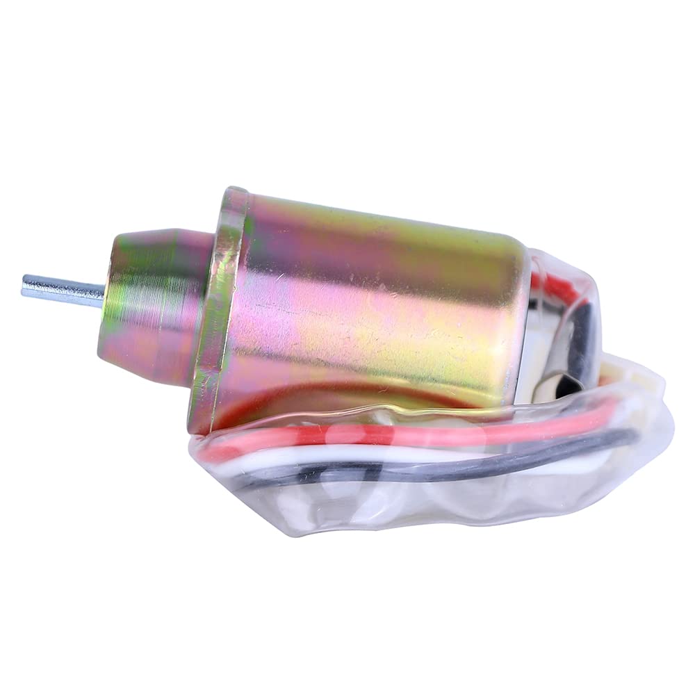 RAREELECTRICAL Synchro-Start Switch Solenoid Compatible with Kubota 17594-6001-4 Fuel Shutdown - Replacement Part for Tractor & Heavy Equipment Engines - Ideal for Agricultural & Construction Machinery Maintenance