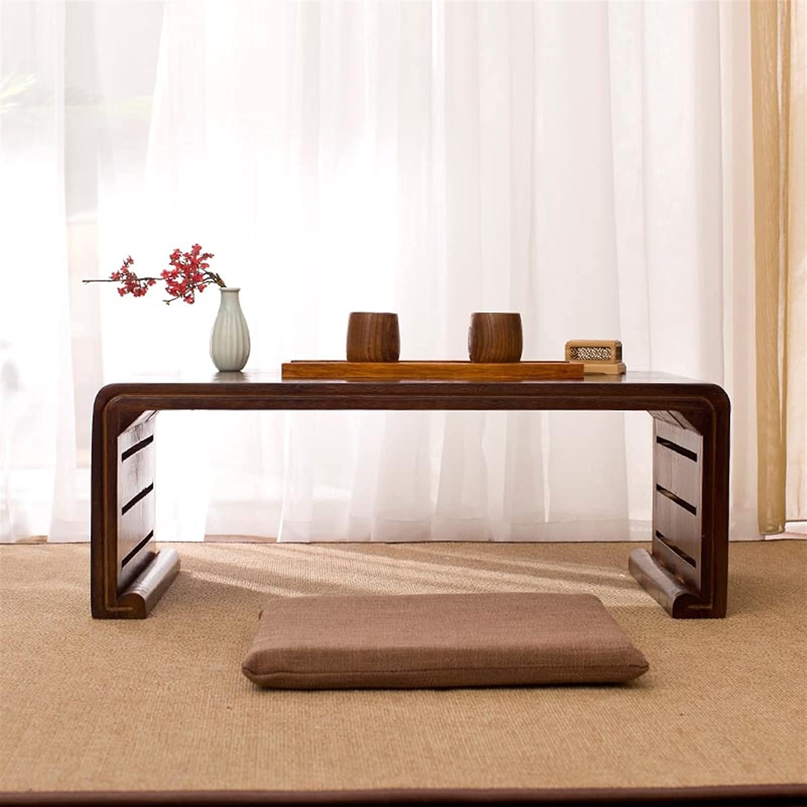 Modern Coffee Table & End Table for Living Room, Bedroom, Office - Small Side Table for Bay Window, Floor Sitting, Tea Time | Home Decor & Furniture for Stylish Spaces
