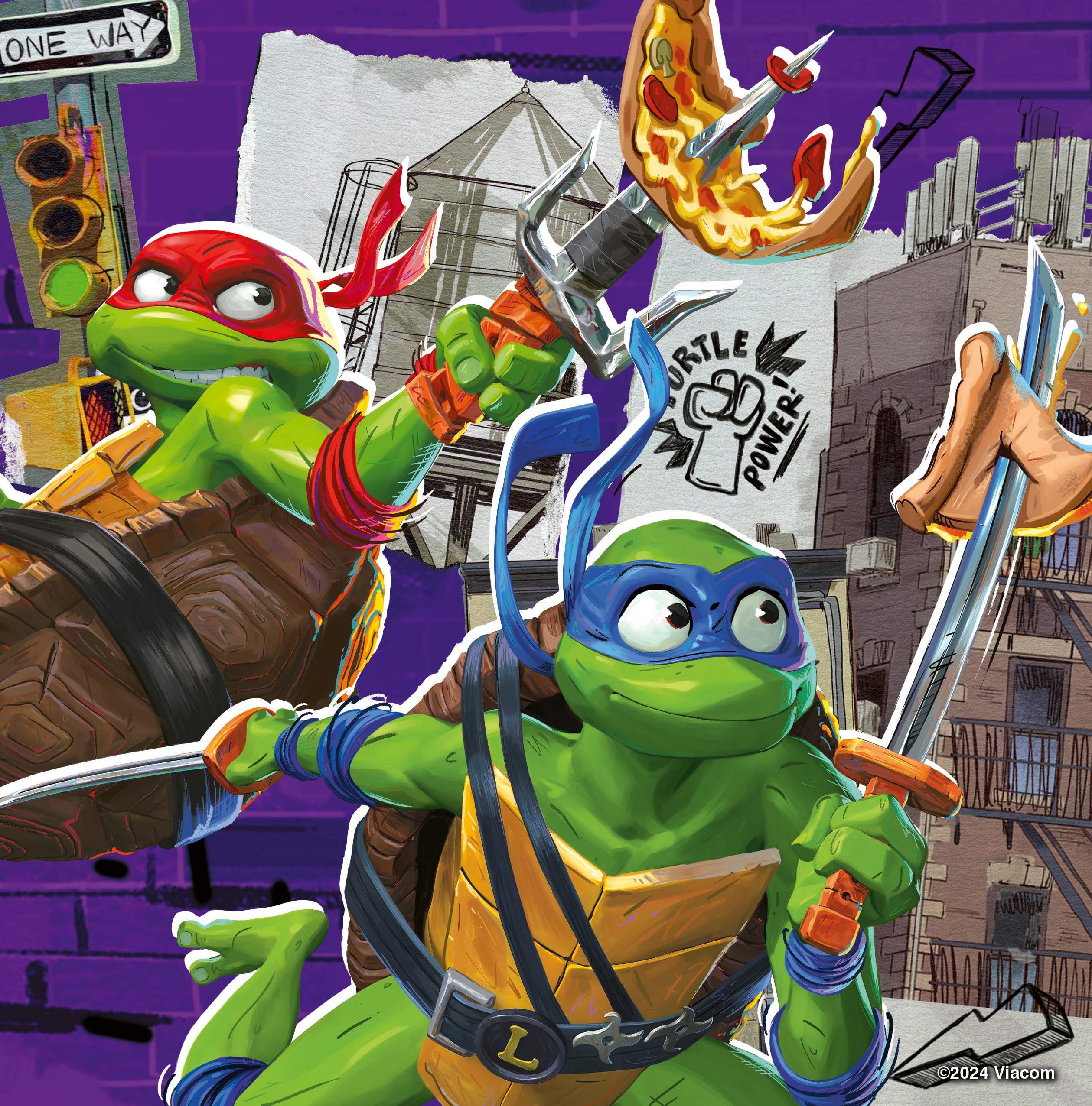 Ravensburger Teenage Mutant Ninja Turtles Puzzle Set - 3x49 Piece Jigsaw Puzzles for Kids Ages 5+, Fun Educational Toys & Gifts for Boys & Girls (21x21cm) - Perfect for Birthday Parties, Family Game Nights & Preschool Learning Activities