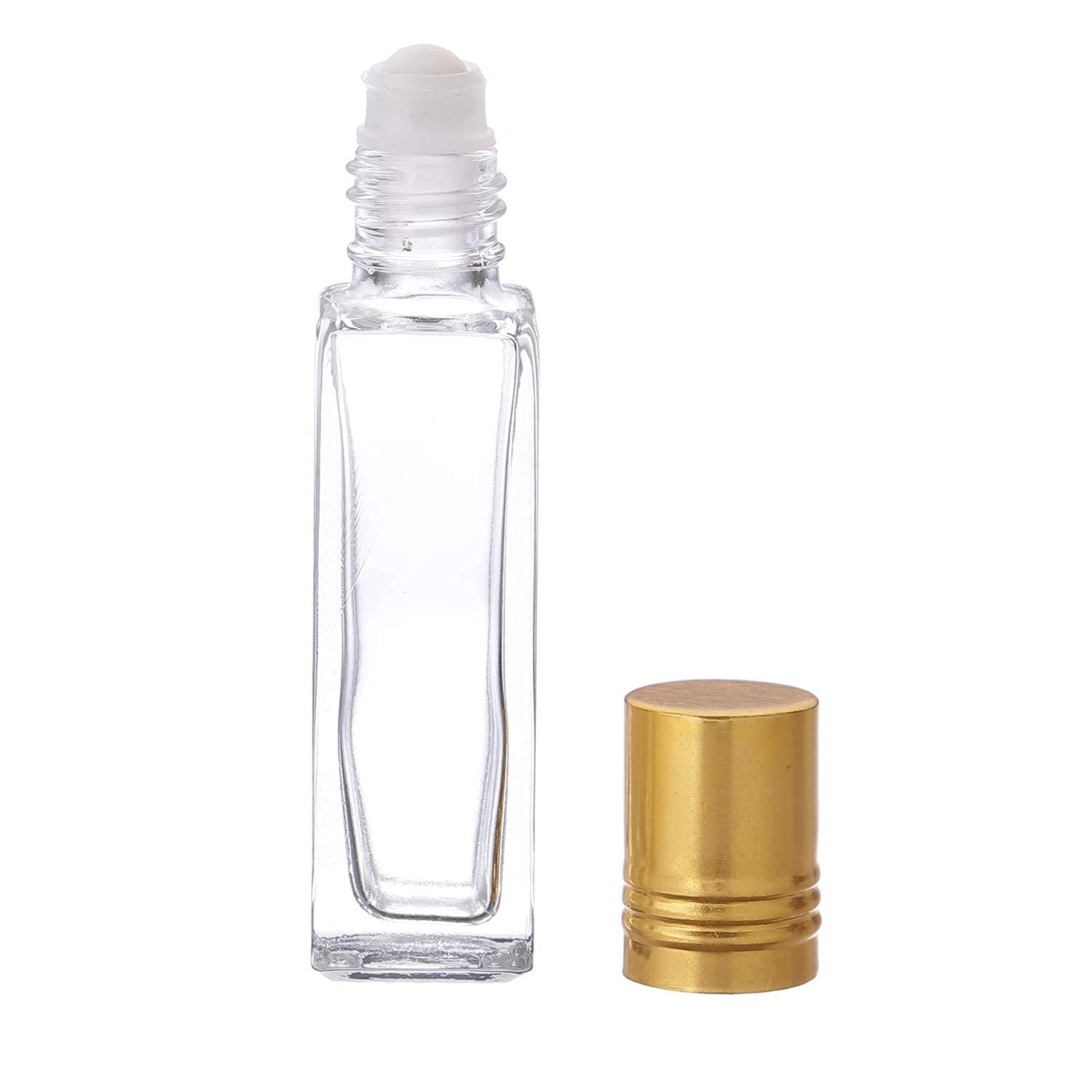 HANI PO™ 8ml Empty Reusable Roll On Glass Bottles for Essential Oils, Perfume, Aromatherapy - Pack of 12 - Perfect for DIY Beauty, Travel & Gift Sets