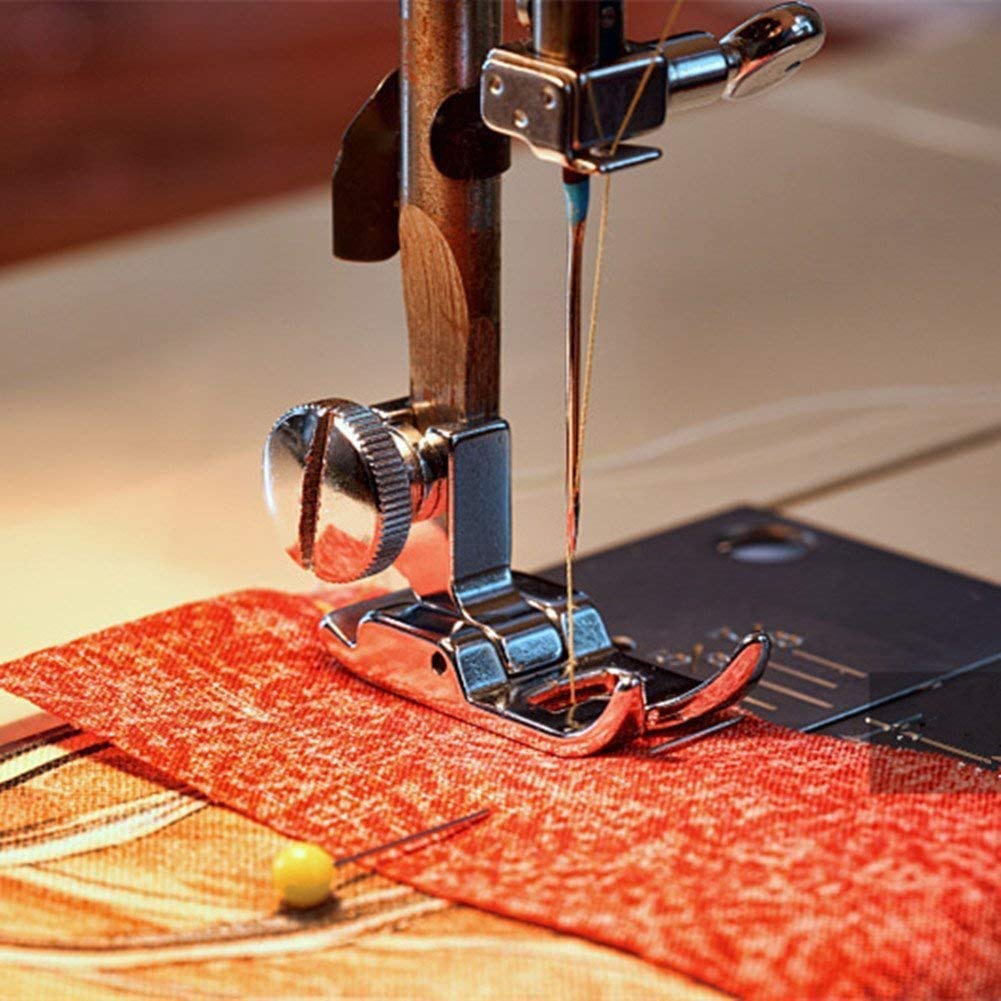 PannySewCraft 2-Piece Snap-On Sewing Machine Presser Foot Set - Zig Zag & Straight Stitch Feet Compatible with Singer, Brother, Janome, Toyota & More Domestic Machines | Perfect for Quilting, Dressmaking & DIY Craft Projects