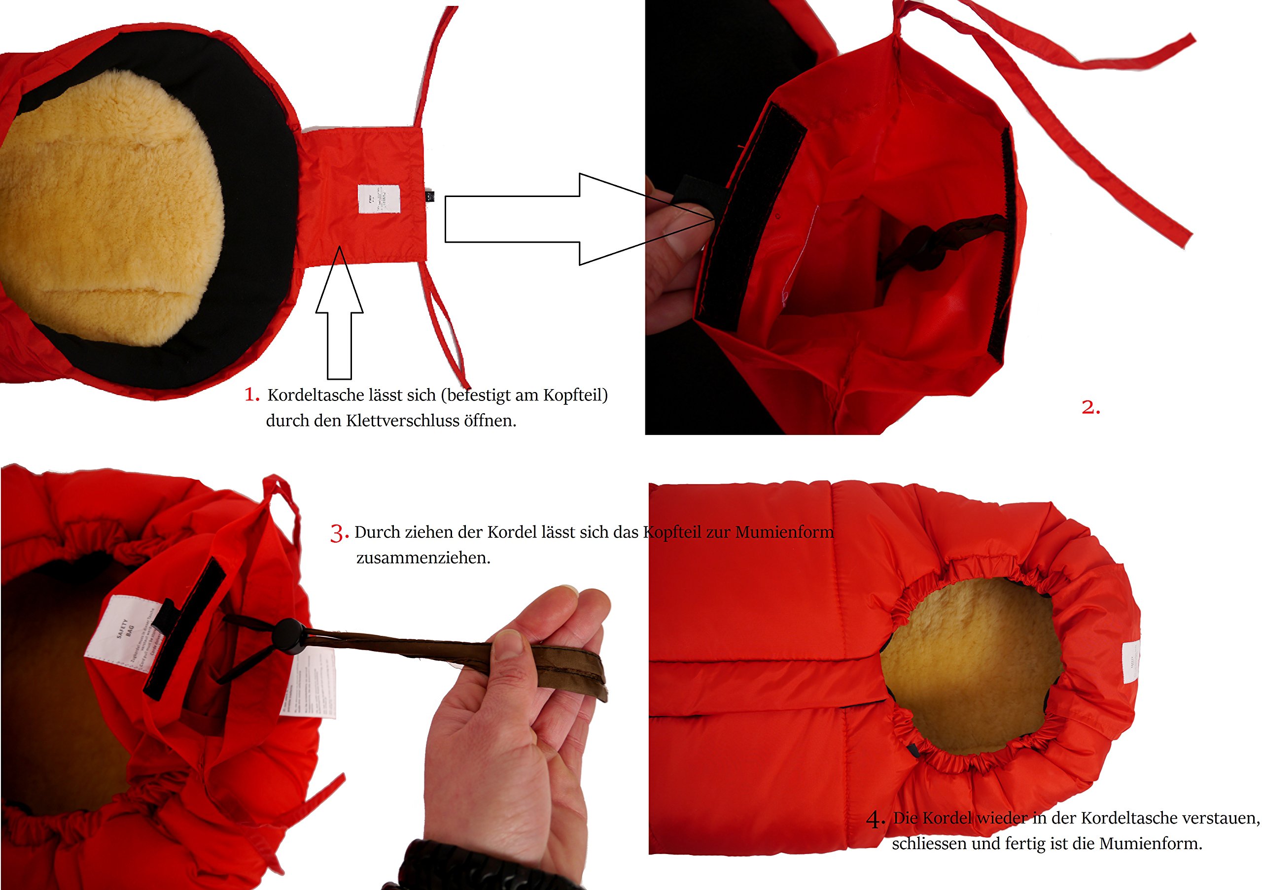 Premium Stroller Sheepskin Foot Muff - Soft & Warm Baby Stroller Accessory (Sand Color) for Winter Outings & Cozy Walks