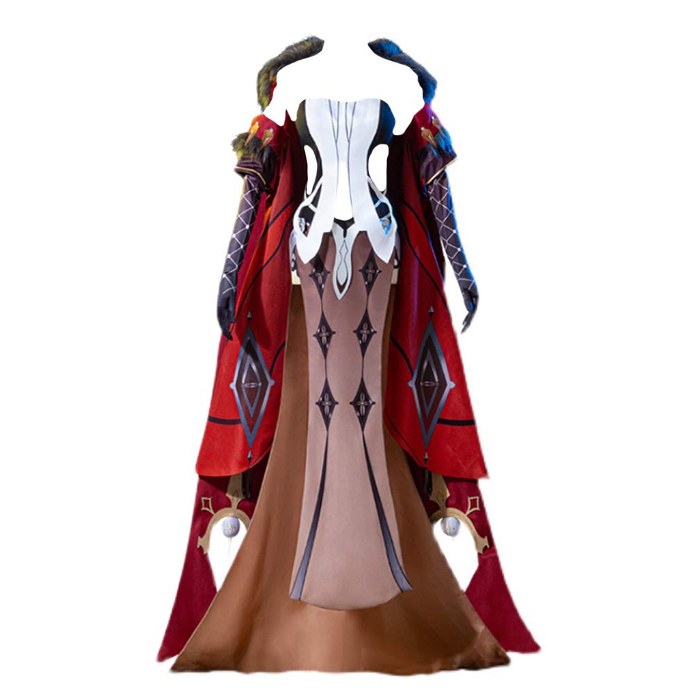 Signora Cosplay Costume - Genshin Impact Game Character Outfit for Halloween, Anime Conventions & Themed Parties