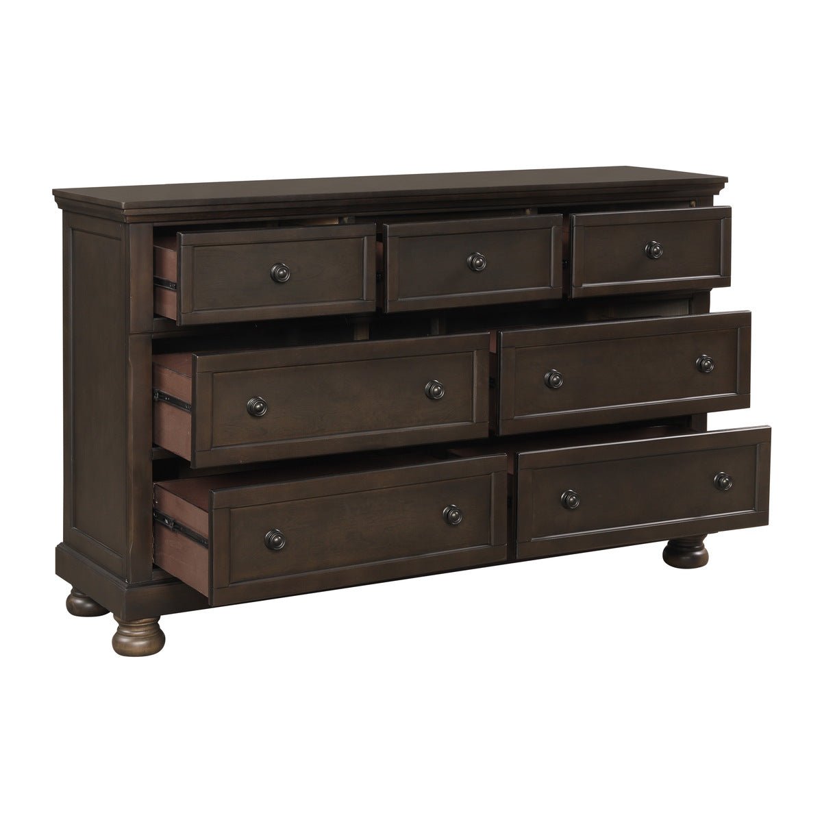 1718gy 5-Drawer Dresser with Hidden Storage Compartment - Perfect for Bedroom Organization & Small Space Living
