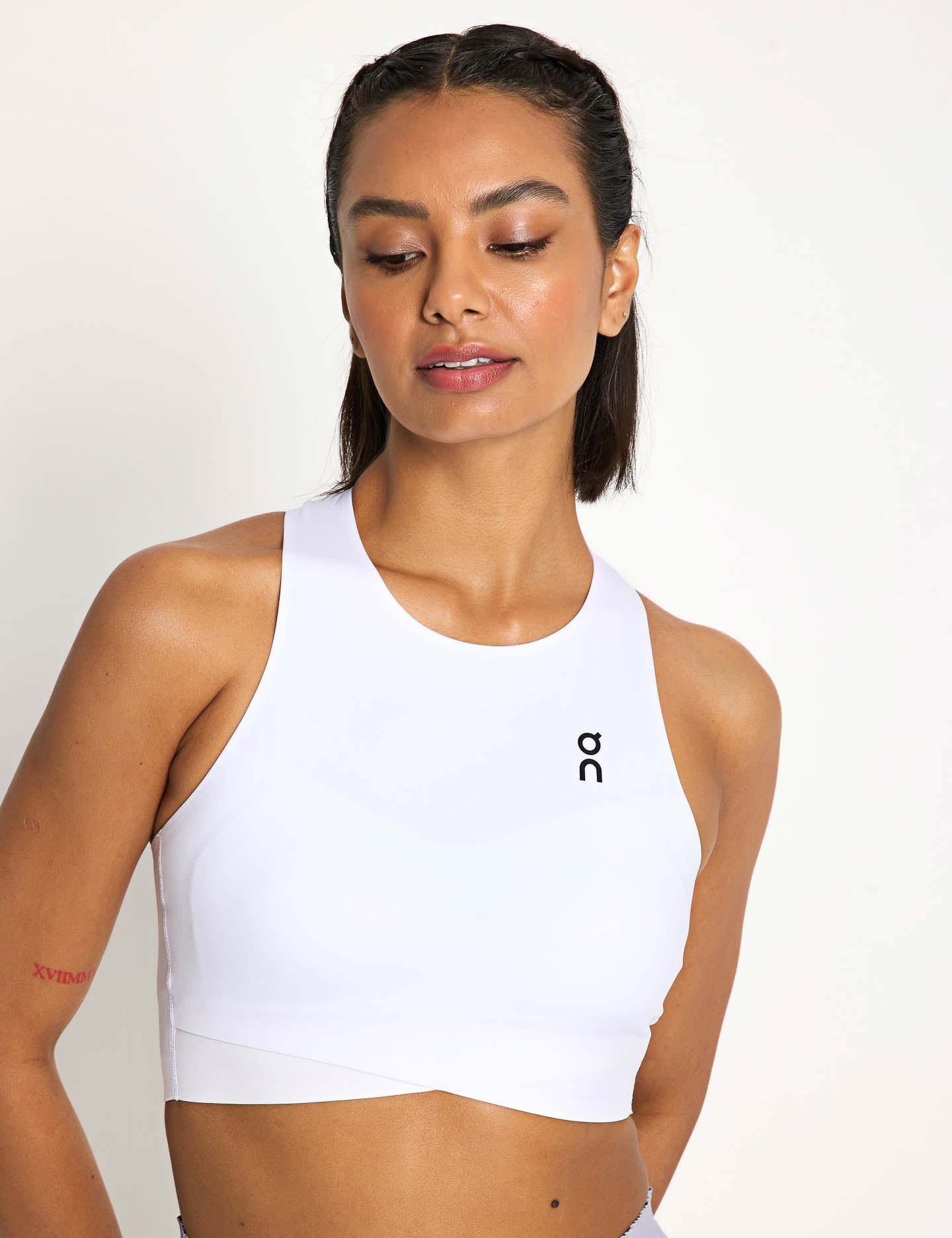 White Court Crop Top for Women - Stylish Tennis & Workout Tops for Sports & Casual Wear