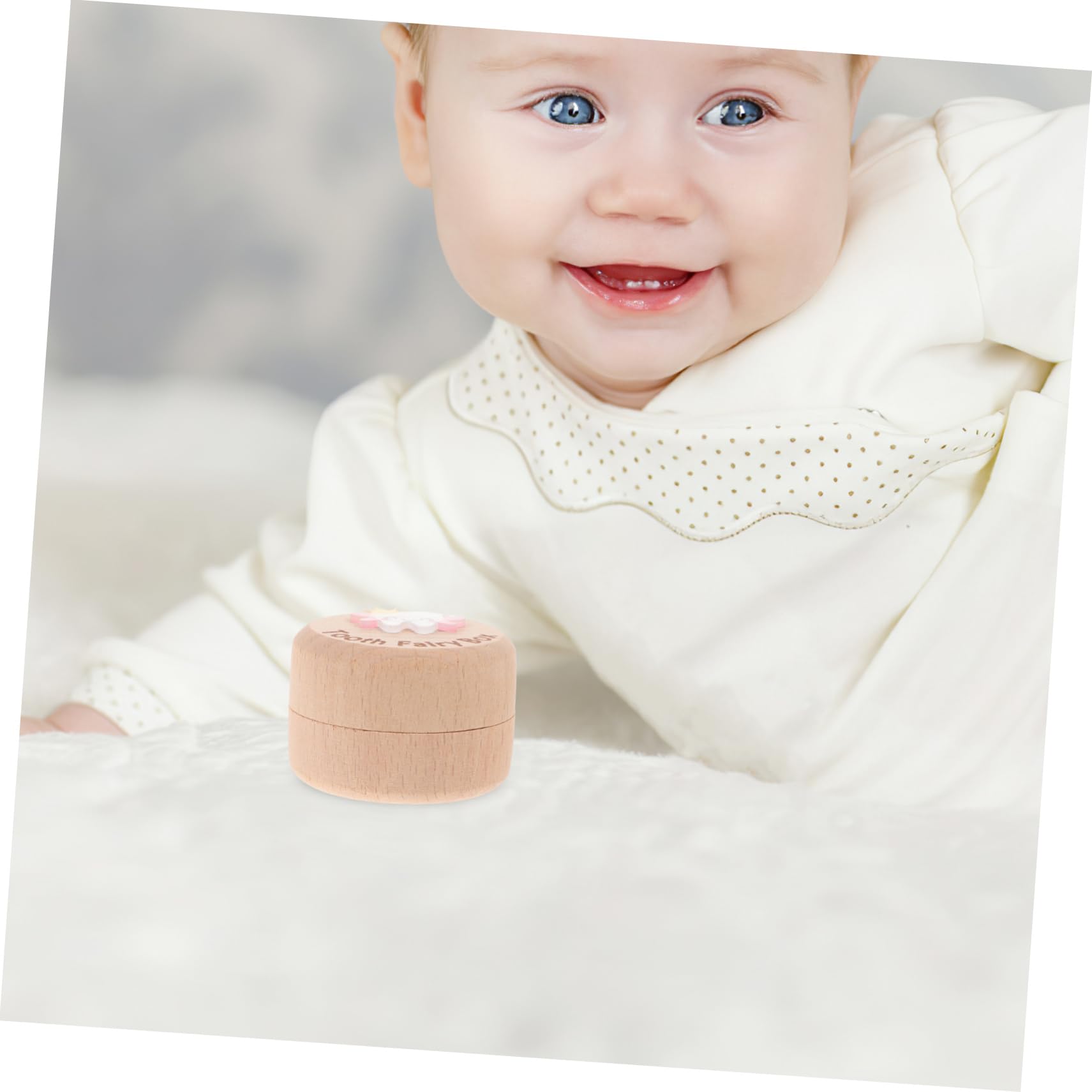 VICASKY Wooden Tooth Keepsake Box - Baby First Tooth Organizer Holder, Souvenir Memory Box for Kids - Perfect for Baby Showers, Christenings & Milestone Gifts