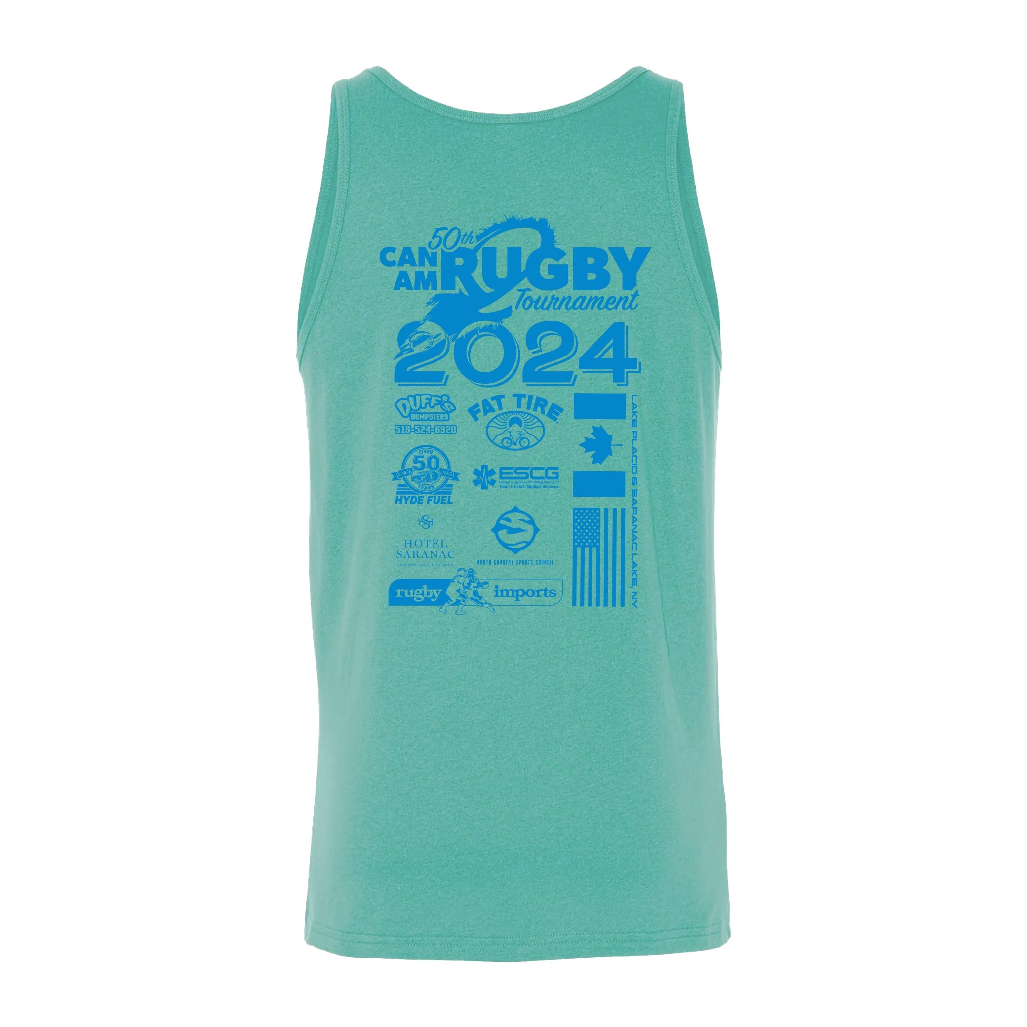 Can Am Rugby 2024 Unisex Tank Top - Breathable Athletic Shirt for Men & Women - Perfect for Rugby, Gym, Workouts & Casual Wear