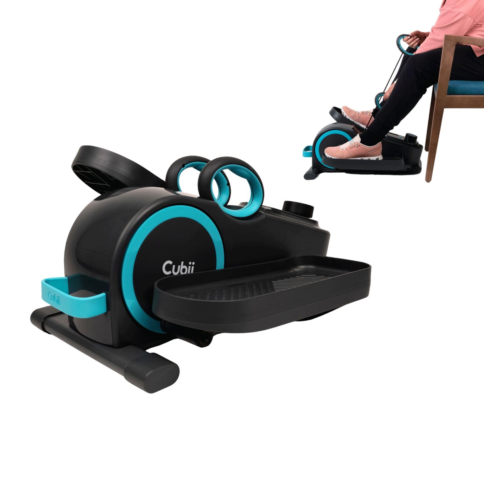 **Cubii Total Body 2-in-1 Under Desk Elliptical Machine – 12 Resistance Levels, Low-Impact Cardio & Strength Training for Home & Office – Ergonomic Pulley System for Full-Body Workout – Ideal for Adults & Seniors (Perfect for Sedentary Lifestyles & Active Recovery)**