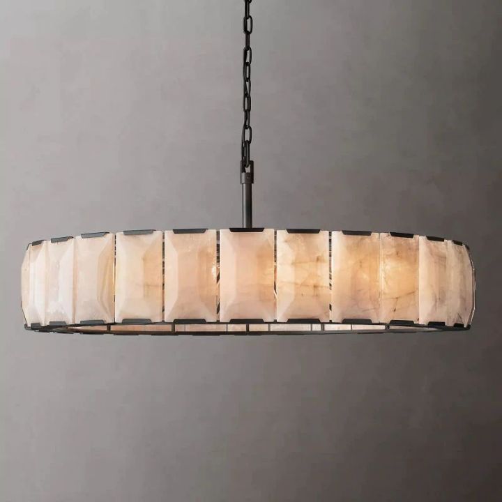 Aubrey Calcite Round Chandelier 60