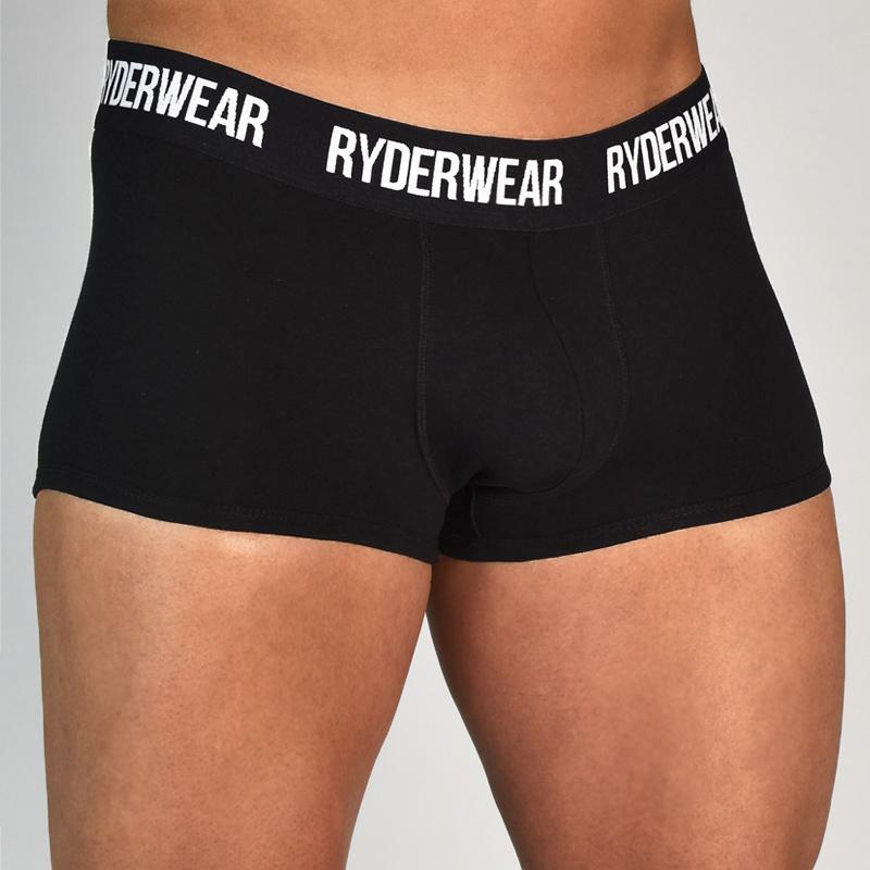 Premium Men's Boxer Briefs - Soft Breathable Cotton Underwear - Black - Perfect for Workout, Travel & Everyday Comfort