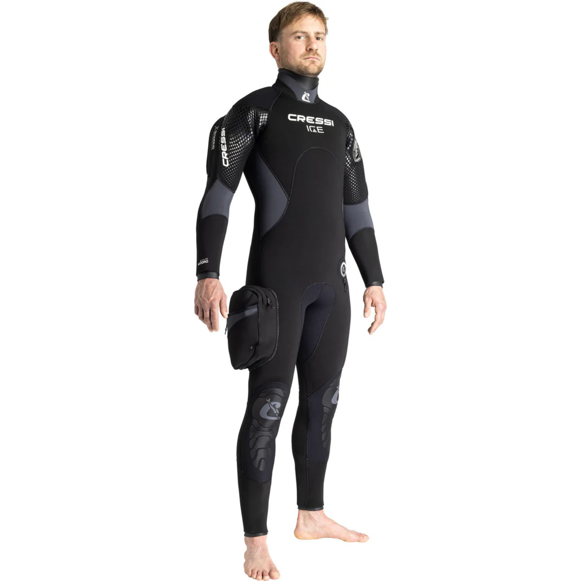 Cressi Ice 7mm Men's Semi Dry Wetsuit for Scuba Diving & Snorkeling - 2025 Premium Neoprene Wetsuit for Cold Water Surfing, Spearfishing & Water Sports