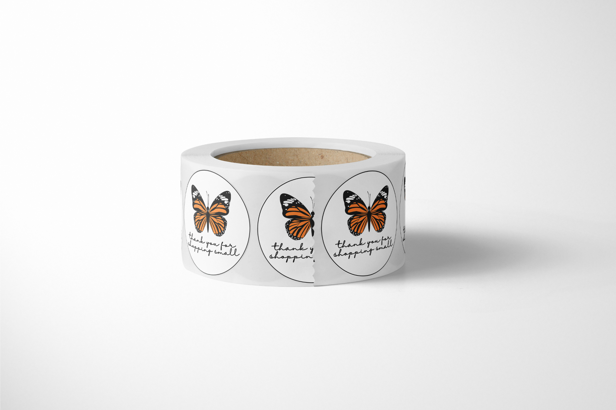 500 Count Butterfly Thank You Stickers - Bulk Pack for Teachers, Students, Office Use & Gift Wrapping
