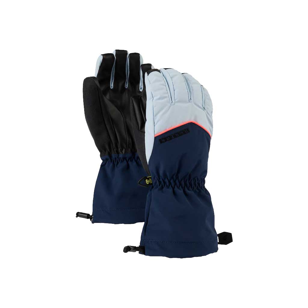 Burton 22/23 Kids' Profile Gloves - Dress Blue/Ballad Blue - Warm Winter Snow Gloves for Boys & Girls - Perfect for Skiing, Snowboarding & Outdoor Winter Activities