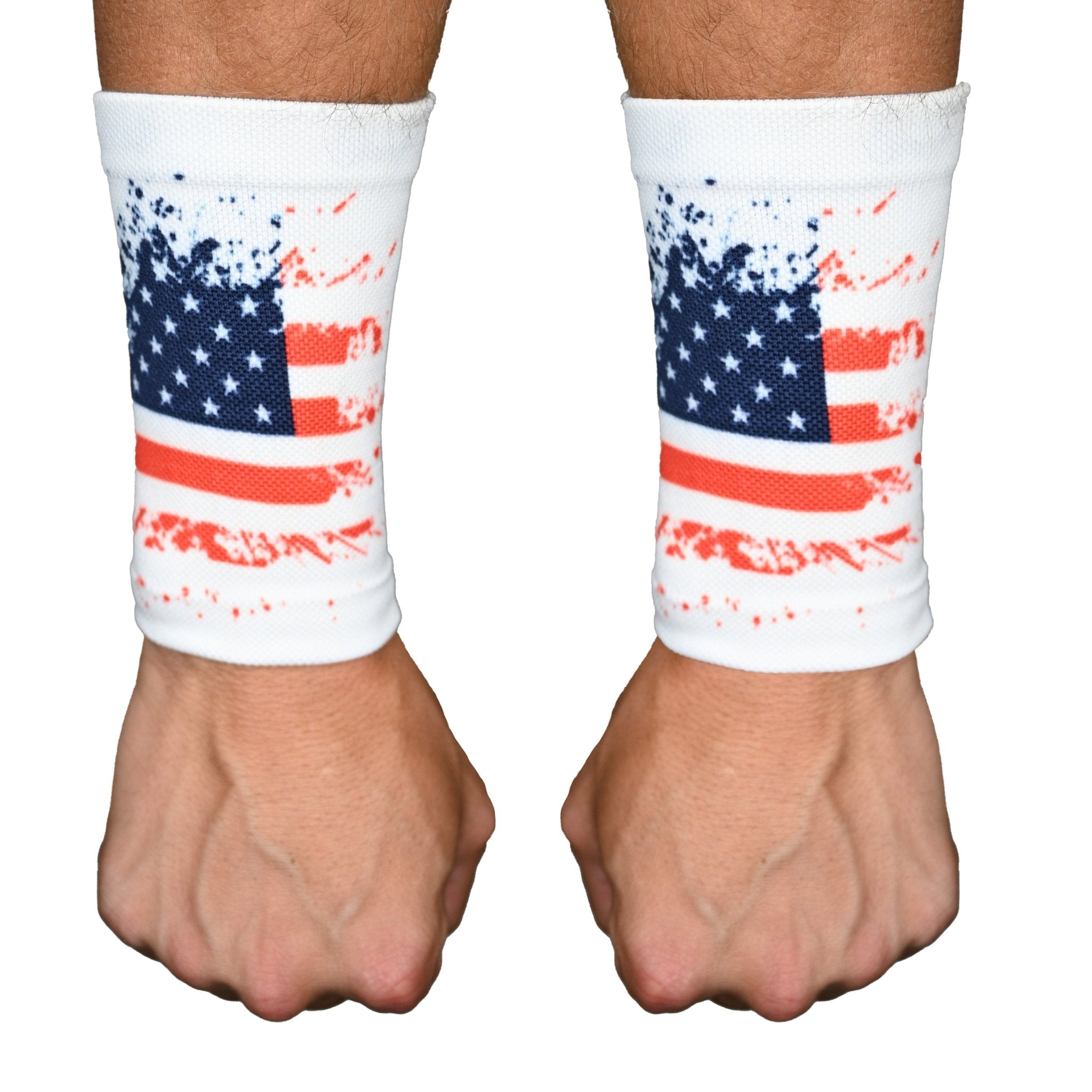Best USA Splattered Wrist Support Sleeves for Pain Relief & Carpal Tunnel - Comfortable Compression Brace for Typing, Gaming & Sports