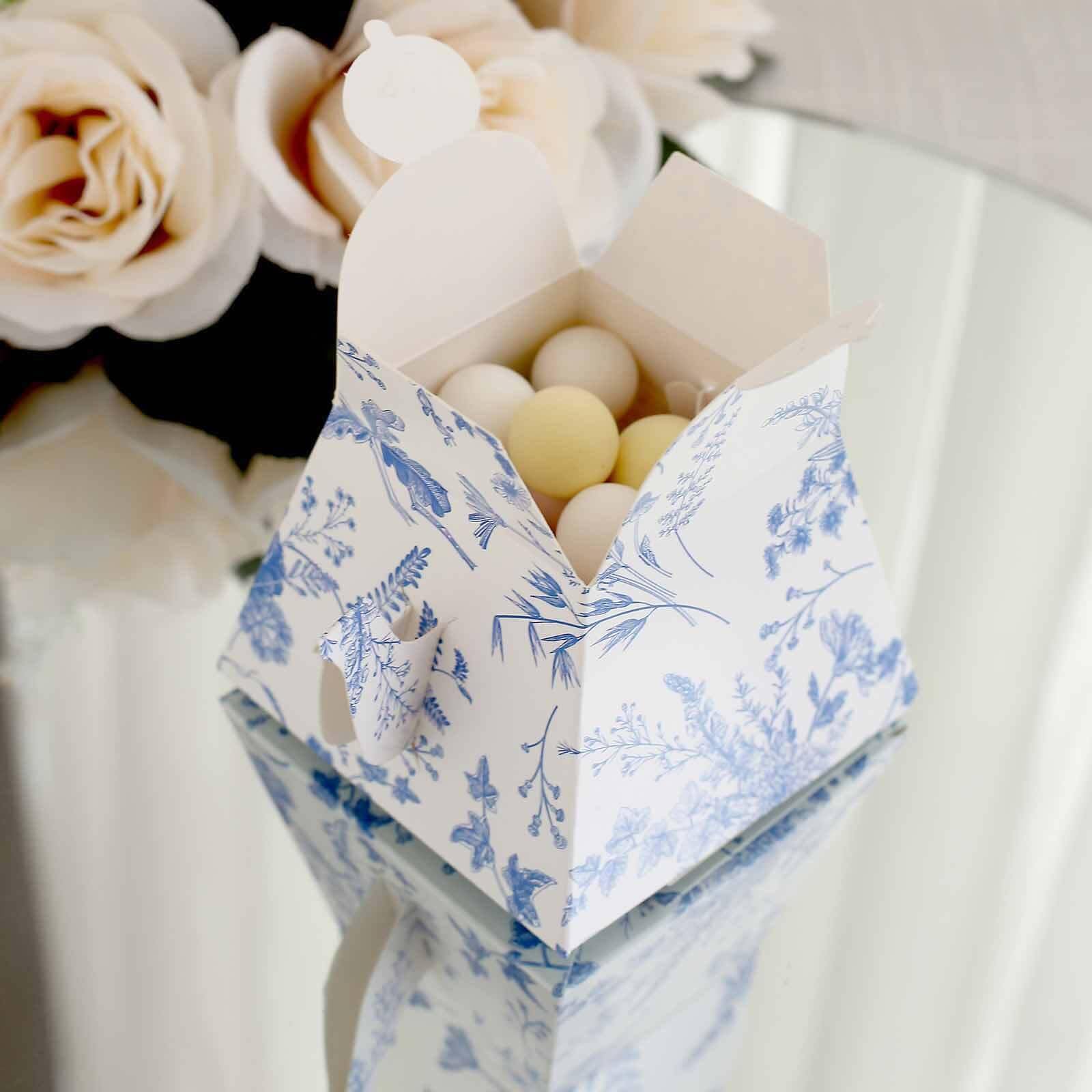 Efavormart 25 Pack Mini Teapot Gift Boxes - Floral Print for Tea Party Favors