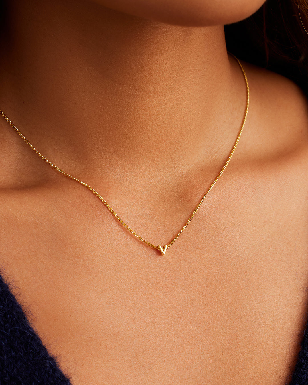 Wilder Mini Alphabet Necklace - Personalized Initial Pendant Jewelry for Women | Perfect Gift for Birthday, Anniversary & Everyday Wear