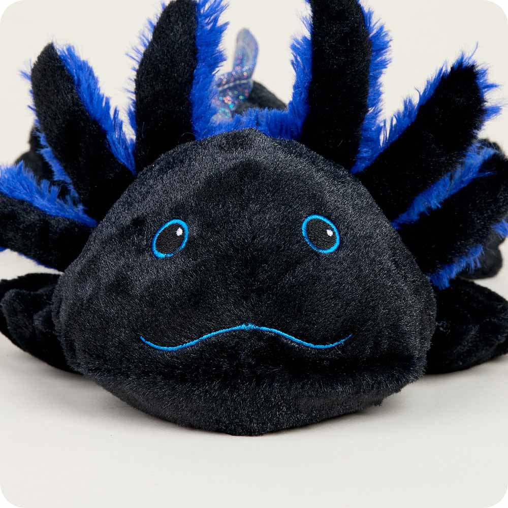 Black Axolotl Warmies - Adorable Plush Heating Pad for Kids & Adults | Perfect for Stress Relief, Anxiety Comfort & Cold Weather Warmth | Microwaveable Heat Therapy Stuffed Animal for Home, Office & Travel Use