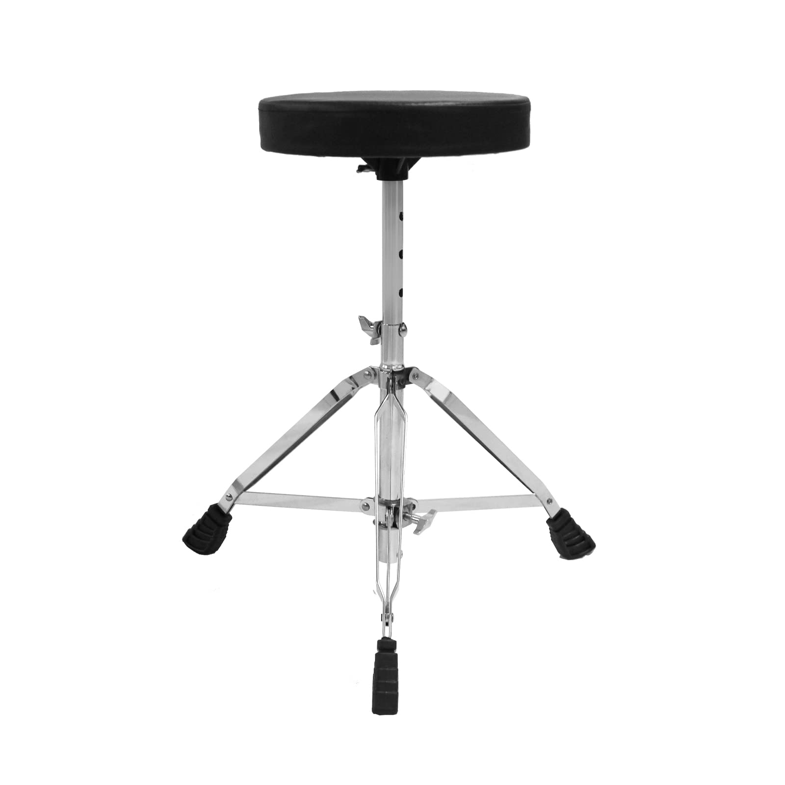 Arborea Adjustable Drum Throne - Padded Saddle Seat Stool for Drummers, Adults & Kids - Portable Folding Drum Chair with Sturdy Base - Perfect for Practice, Performances & Music Lessons