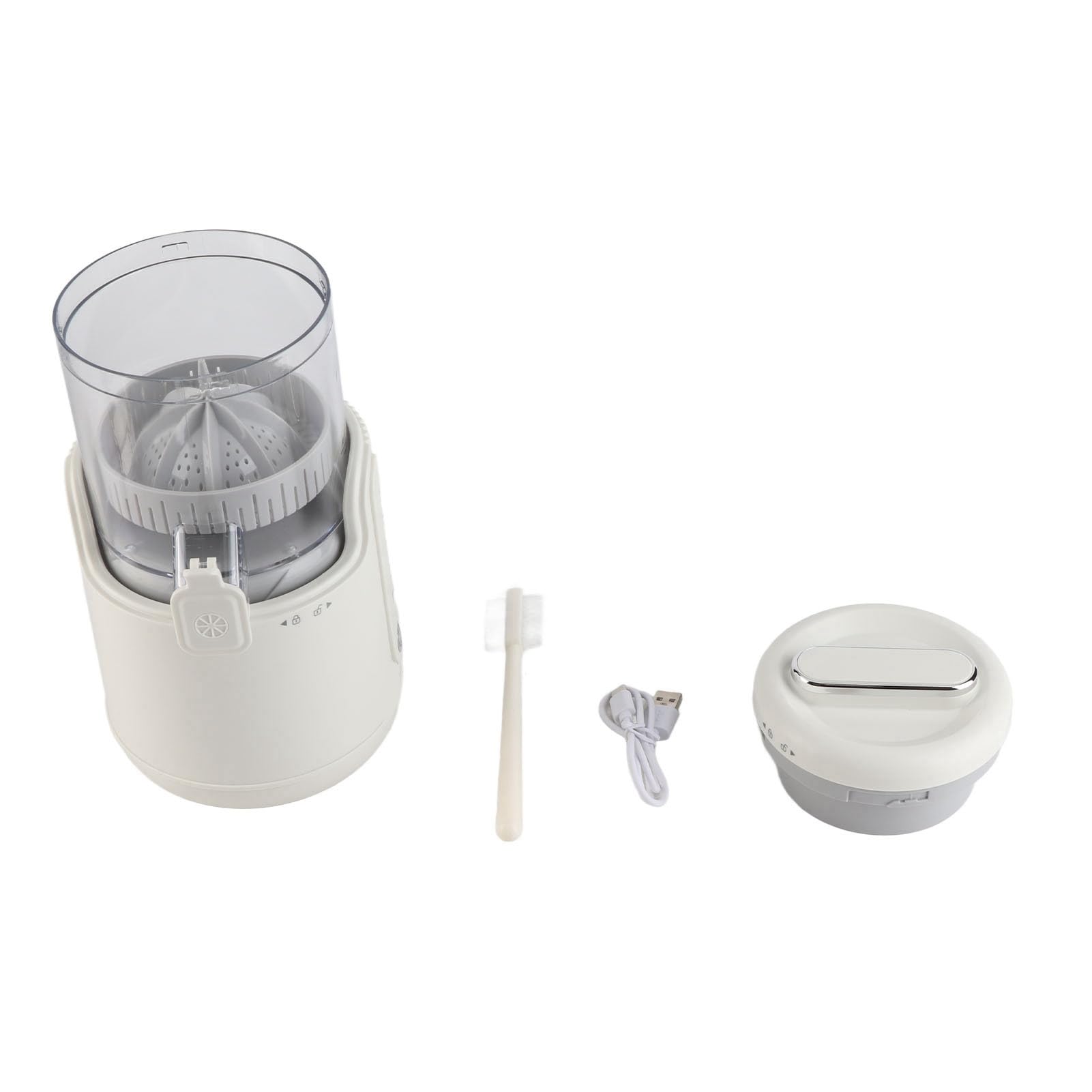 Electric Rechargeable USB Juicer with 360 Degree Motor - Portable Fruit and Vegetable Squeezer for Fresh Juice, DC 7.4V - Perfect for Home, Office, Gym & Outdoor Use