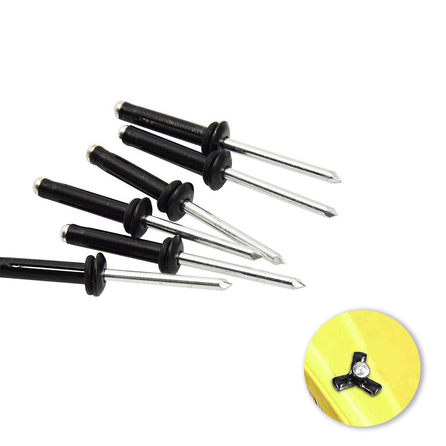 Kayak Rivet Tri-Grip Set - 20 PCS Aluminum Boat Rivets for Kayak Accessories | Durable Marine Hardware for Kayak Repair & DIY Boat Maintenance