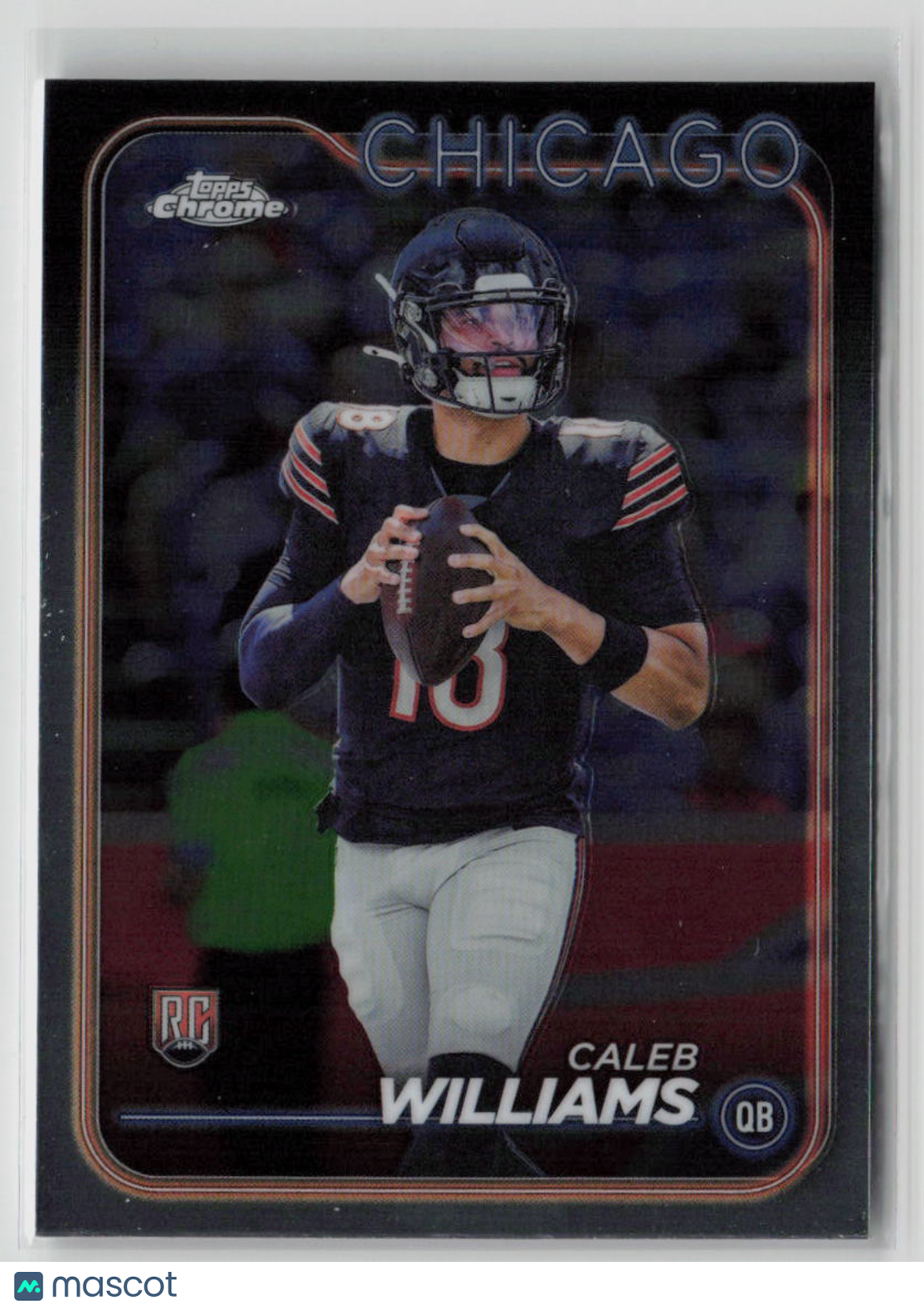 2024 Topps Chrome Caleb Williams Rookie Card #202 - Collectible Football Trading Card for Fans & Investors