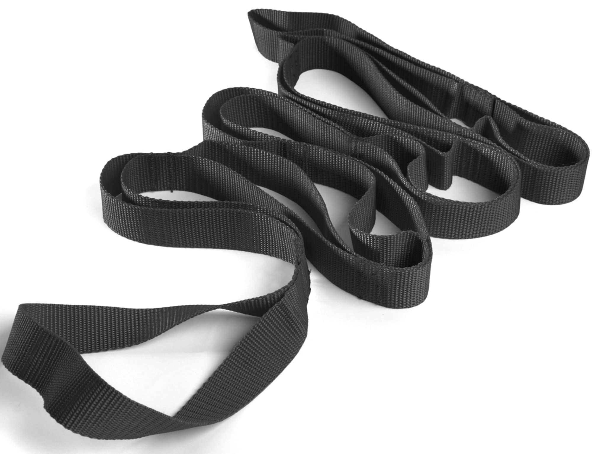 Scotamalone Yoga Stretching Strap with Exercise Guide – Non-Elastic Physical Therapy & Rehab Stretch Band for Pilates, Dance, Gymnastics – Multi-Loop Fitness Strap for Home Workouts, Flexibility Training & Injury Recovery