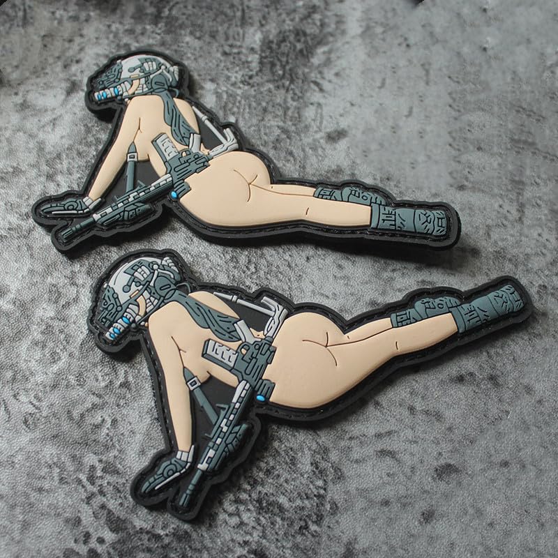 Bodacon Plastic Fan Supplies Badges | PVC Custom Badges | Durable Helmet Armband & Patches for Cosplay - Helmet Beauty Color for Anime Conventions & Costume Events