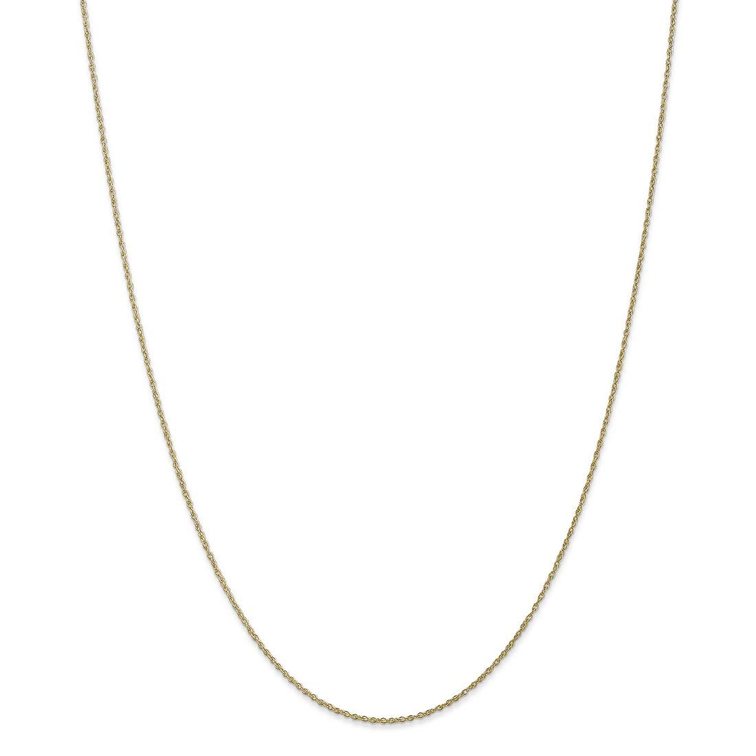 10K Yellow Gold Solid Petite Pendant Rope Chain Necklace for Women - Dainty & Elegant Jewelry Gift for Birthday, Anniversary & Special Occasions