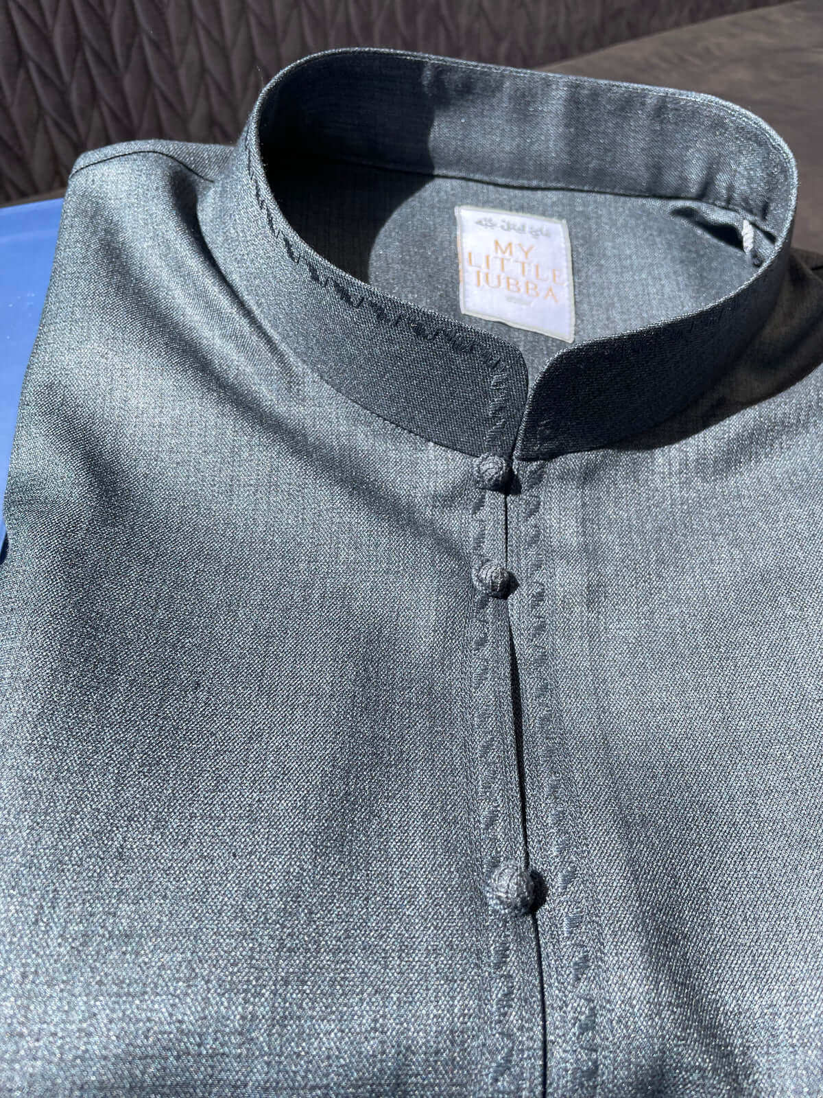 Premium Men's Teal Cashmere Wool Bahraini Thobe - Soft & Luxurious Traditional Arabic Robe for Comfort & Style - Perfect for Weddings, Eid, and Special Occasions