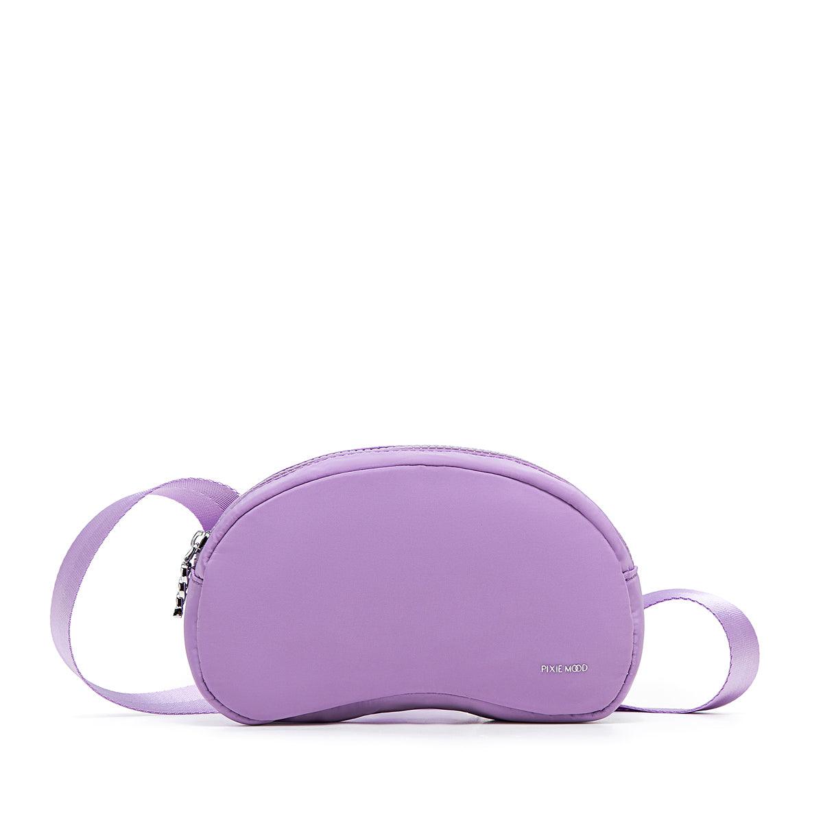 Lavender Nylon Bean Belt Bag - Waist Pack for Running, Hiking & Travel - Hands-Free Crossbody Fanny Pack for Women & Men
