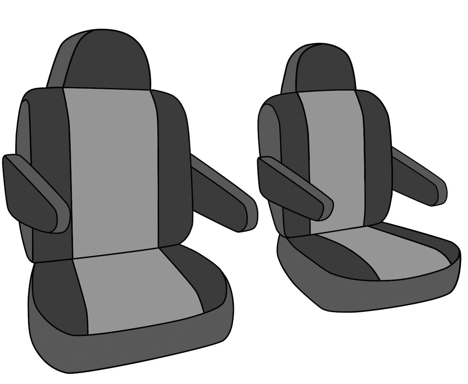 **CalTrend Premium Cordura Seat Covers for 2008-2010 Chevrolet Traverse & GMC Acadia - Durable Blue Insert & Trim - Perfect for Road Trips, Daily Commute & Car Interior Protection**