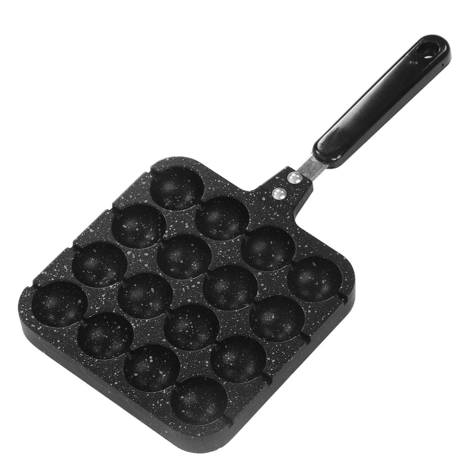 **Folanda Nonstick Takoyaki Pan - 16-Hole Aluminum Alloy Octopus Ball Grill Pan with Heat-Resistant Handle & Hanging Hole - Perfect for Japanese Street Food, Home Cooking, and Party Snacks**