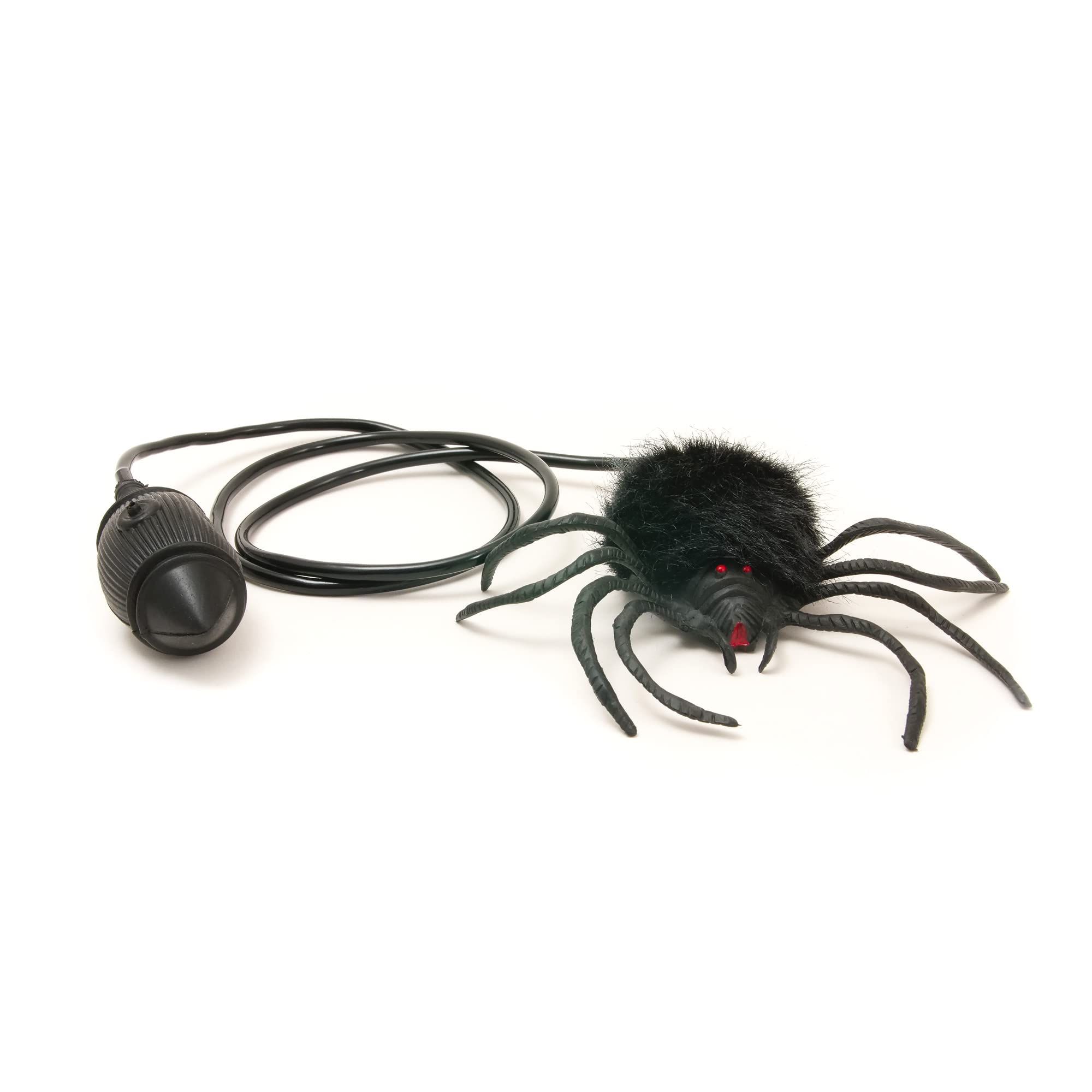 House of Marbles Hairy Scary Jumping Spider Toy - Realistic Animatronic Spider Prank for Halloween Decorations & Scary Pranks - Perfect for Party Props, Home Decor and Practical Jokes