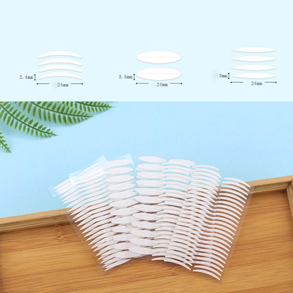 Lurrose Clear Double-Sided Eyelid Tape - 60 Sheets Ultra Invisible Natural Adhesive Stickers for Women | Non-Trace, Long-Lasting | Perfect for Asian Monolid Makeup & Eye Contouring