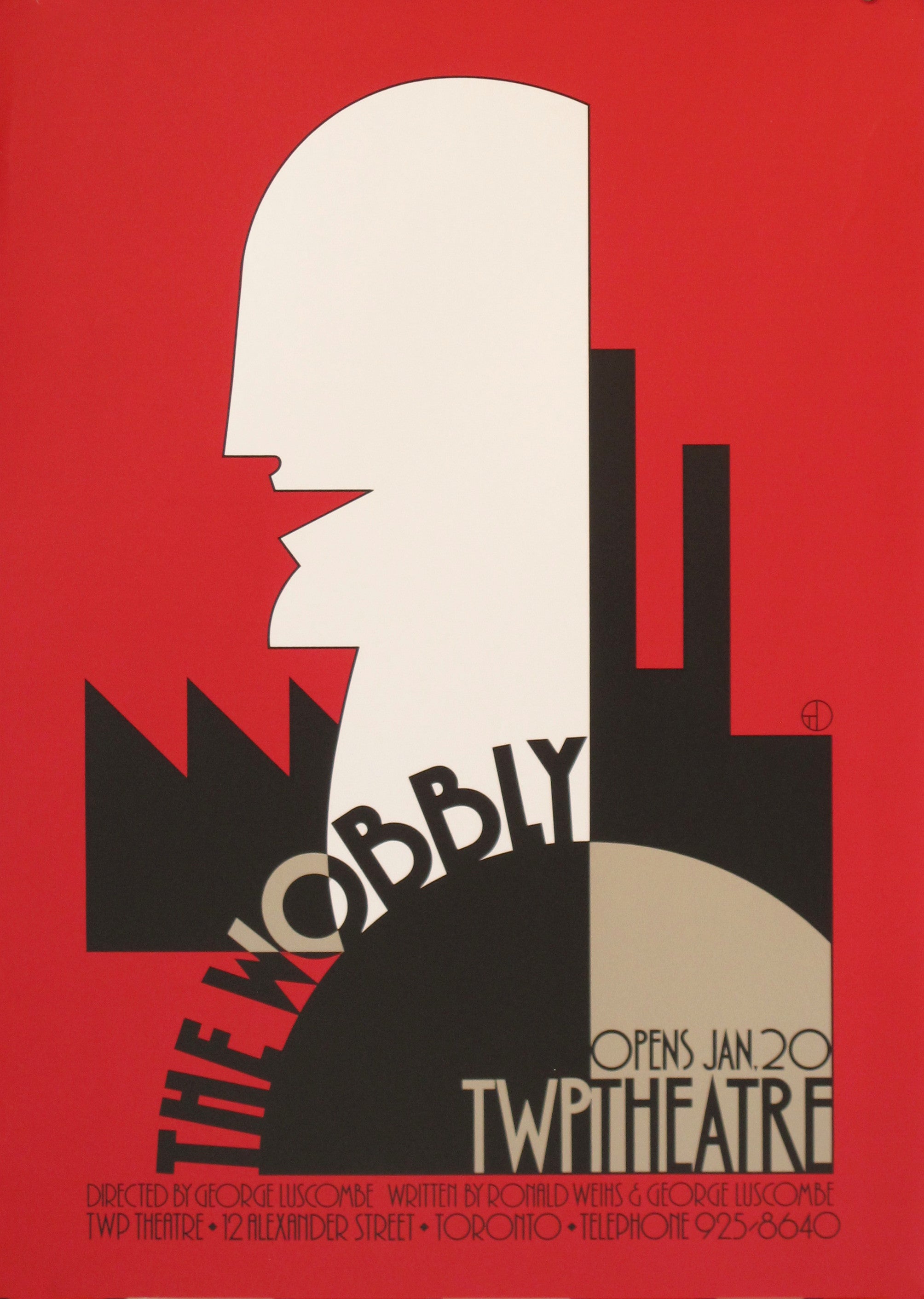 1983 Original Canadian Theatre Poster of The Wobbly - Vintage Collectible Movie Memorabilia for Home Decor & Theatre Lovers