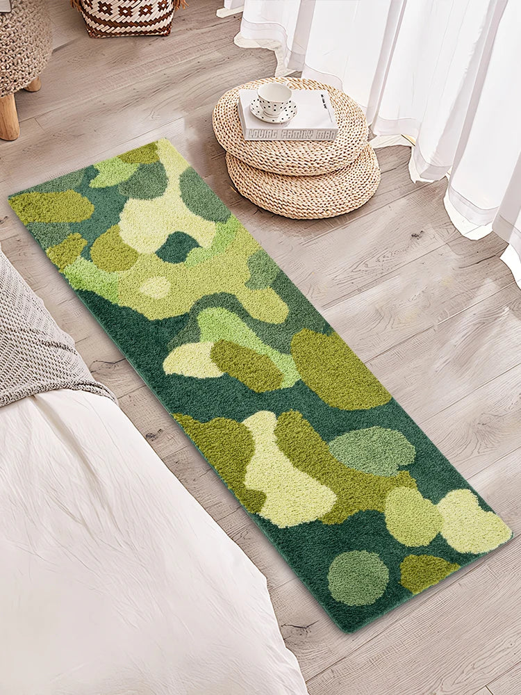 Handmade Nature-Inspired Tufted Runner Rug - Soft & Durable for Hallways, Bedrooms & Entryways | Eco-Friendly Home Decor