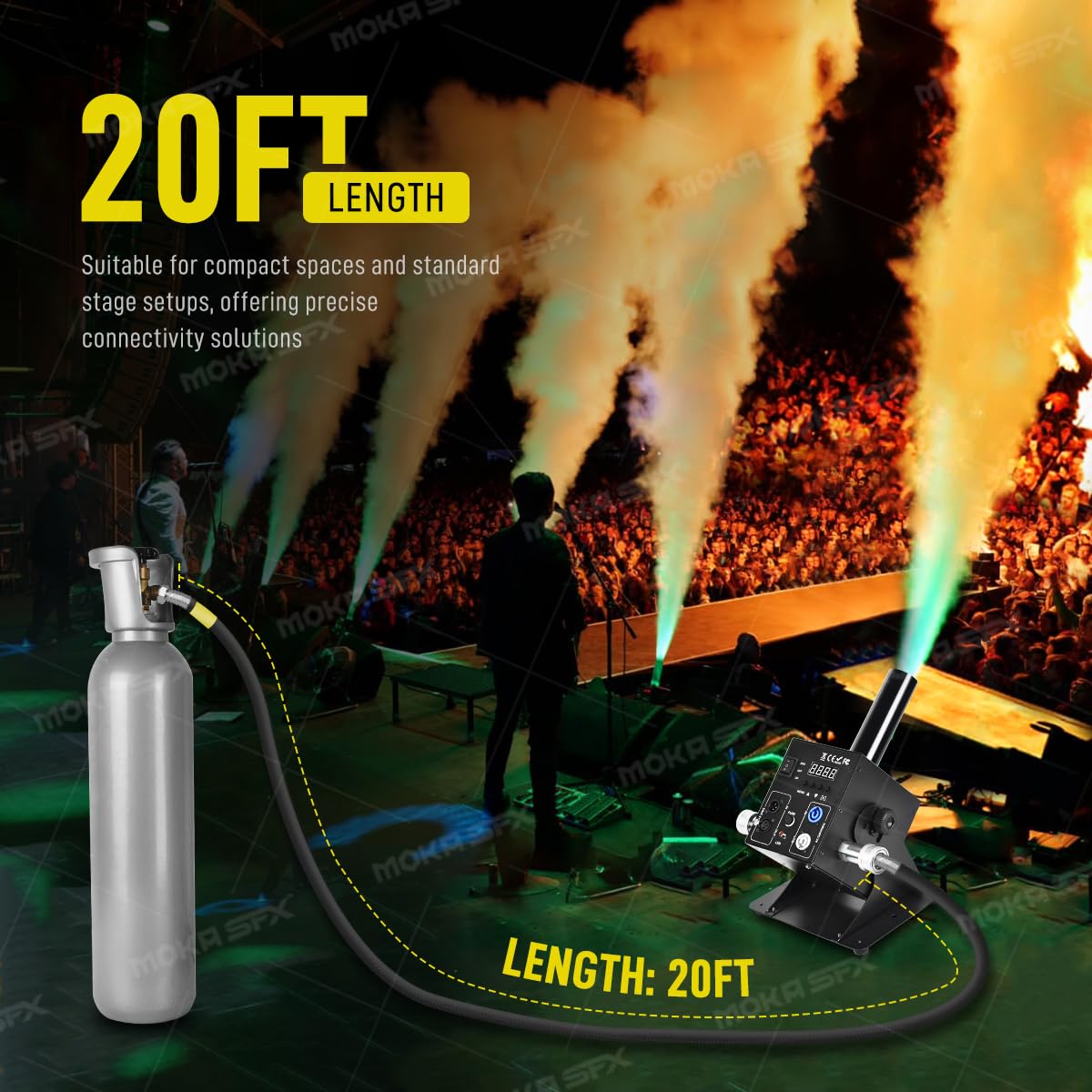 6M High-Pressure Gas Hose for CO2 Tank - Compatible with CO2 Jet Machine, Welding & Beverage Dispensing (6 Meters) - Perfect for Home Brewing, DIY Projects & Industrial Use