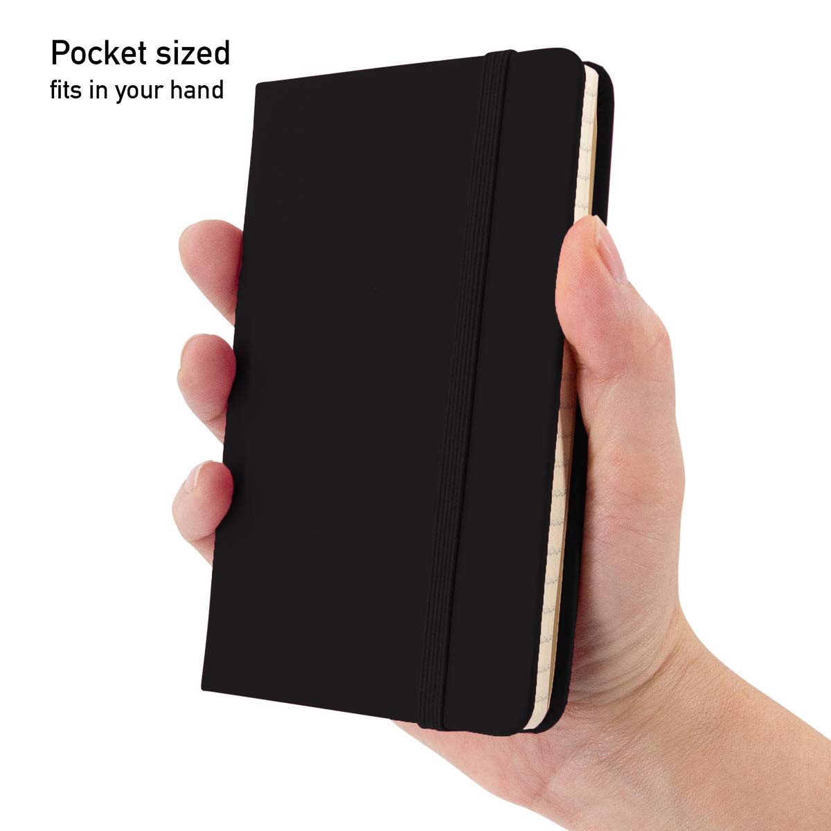 Premium A6 Pocket Notebook Set - 12 Pack Mini Hardcover Journals with Ruled Pages & Inner Pocket (3.7