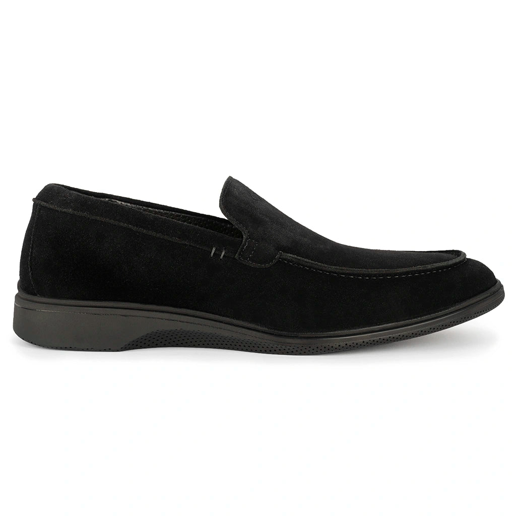 Premium Leather Loafers for Men - Comfortable Slip-On Dress Shoes (Midnight Black) - Perfect for Business, Casual & Office Wear