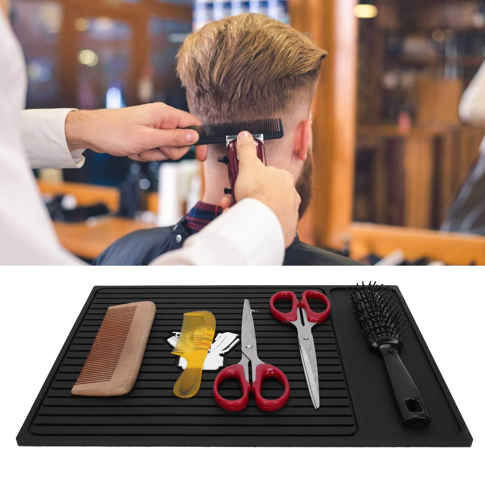 **Non-Slip Silicone Hairdressing Mat for Barber Shop & Salon – Anti-Slip Barber Station Pad, Waterproof & Durable Hair Cutting Mat – Perfect for Hair Styling, Shaving & Grooming**    *(Ideal for barber shops, salons, home haircuts, and professional grooming stations.)*