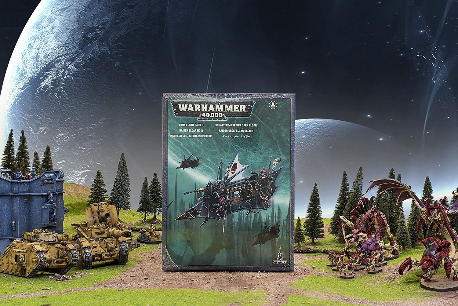 Games Workshop Dark Eldar Raider Tabletop Miniature - Warhammer 40K Drukhari Vehicle Model Kit for Wargaming & Collection (Perfect for Battlefield Scenes & Display)