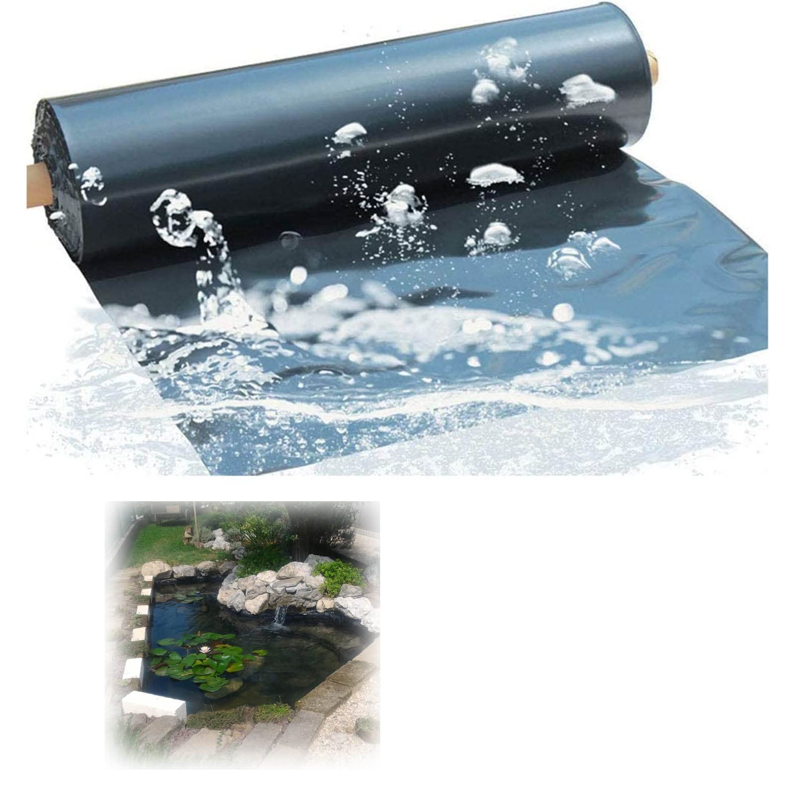 **Heavy Duty Black Flexible Waterproof Pond Liners – Fish Pond Liner for Gardens, Pools & Landscaping – Reinforced Membrane (4x7m) – Ideal for Koi Ponds, Water Features & DIY Backyard Projects**