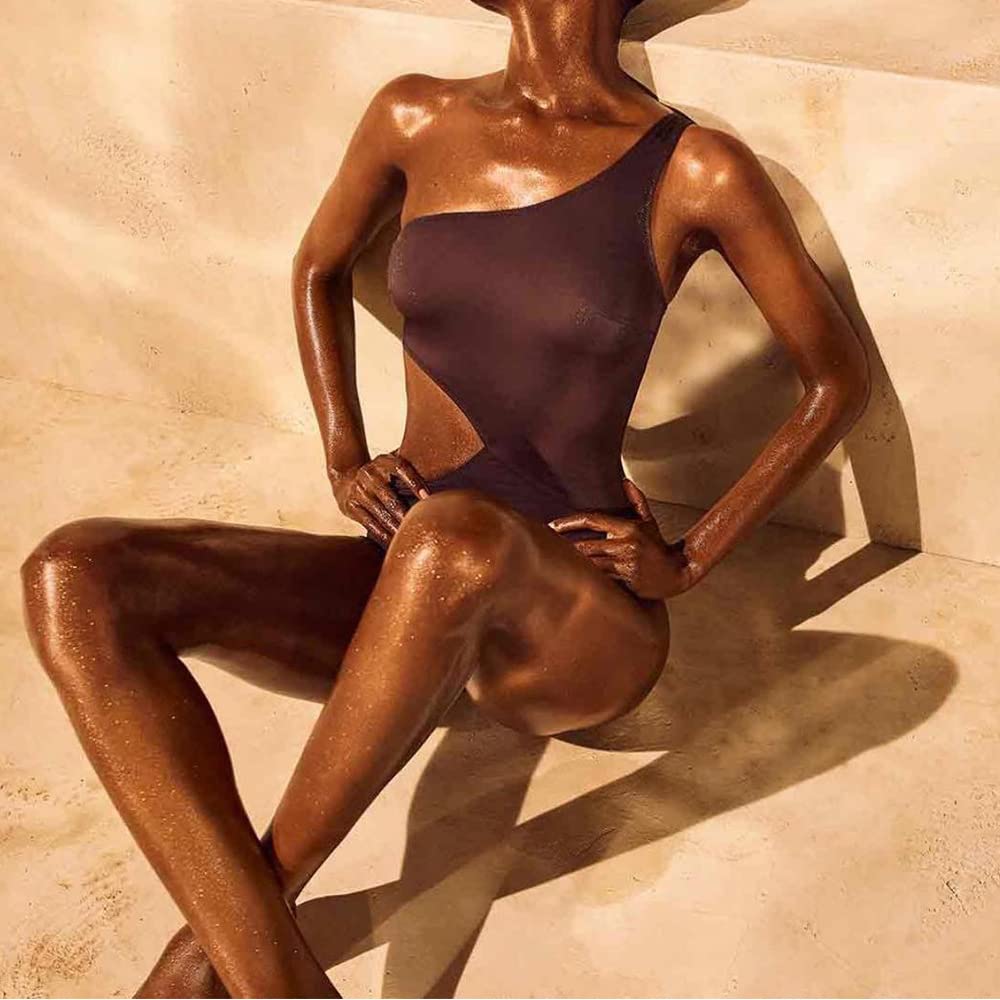 Julystar Liquid Body Highlighter - Full Body Illuminating Glow Drops for Face & Body, Shimmering Highlighter Makeup (02# Golden Glow) - Perfect for Beach Parties, Summer Vacations & Night Out Makeup