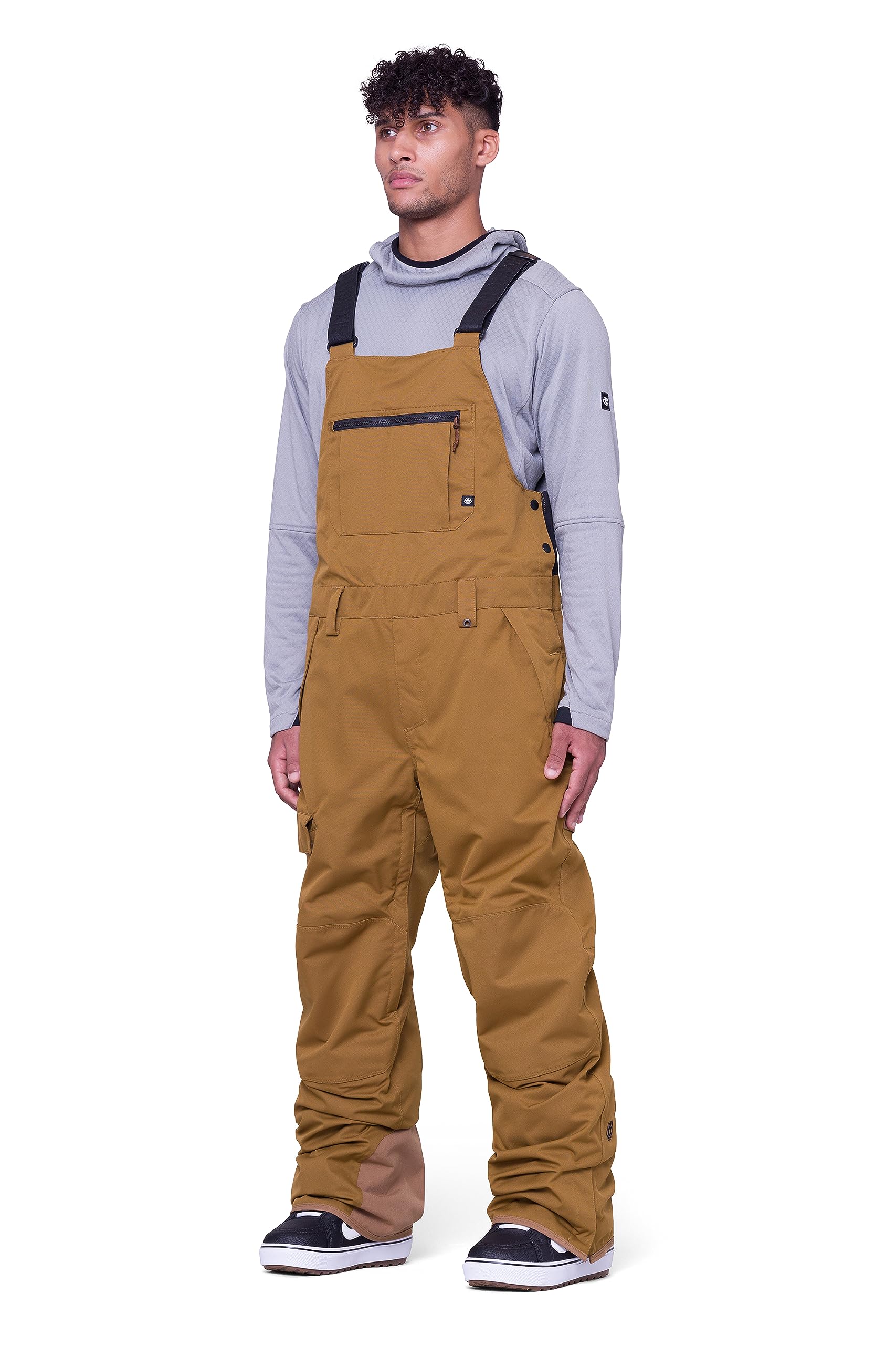 686 Men's Hot Lap Bib - Insulated Thermal Snow Ski Pants, Waterproof & Weather-Resistant Winter Bib Overalls for Skiing, Snowboarding & Cold Weather Activities